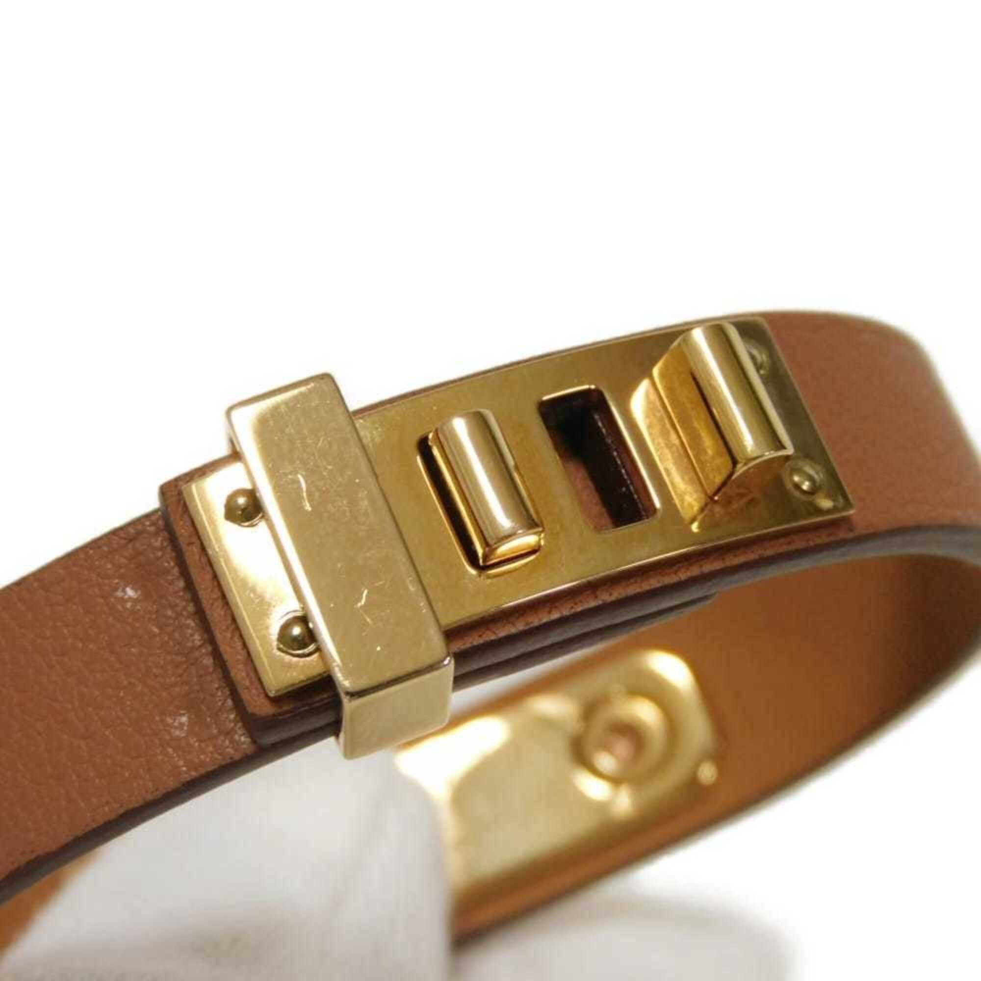 Hermes Hermes Bracelet As de Coeur T2 Ace Brown S Heart Studs Veau Swift Gold Z Stamp Women's Size ONE SIZE - 7 Thumbnail