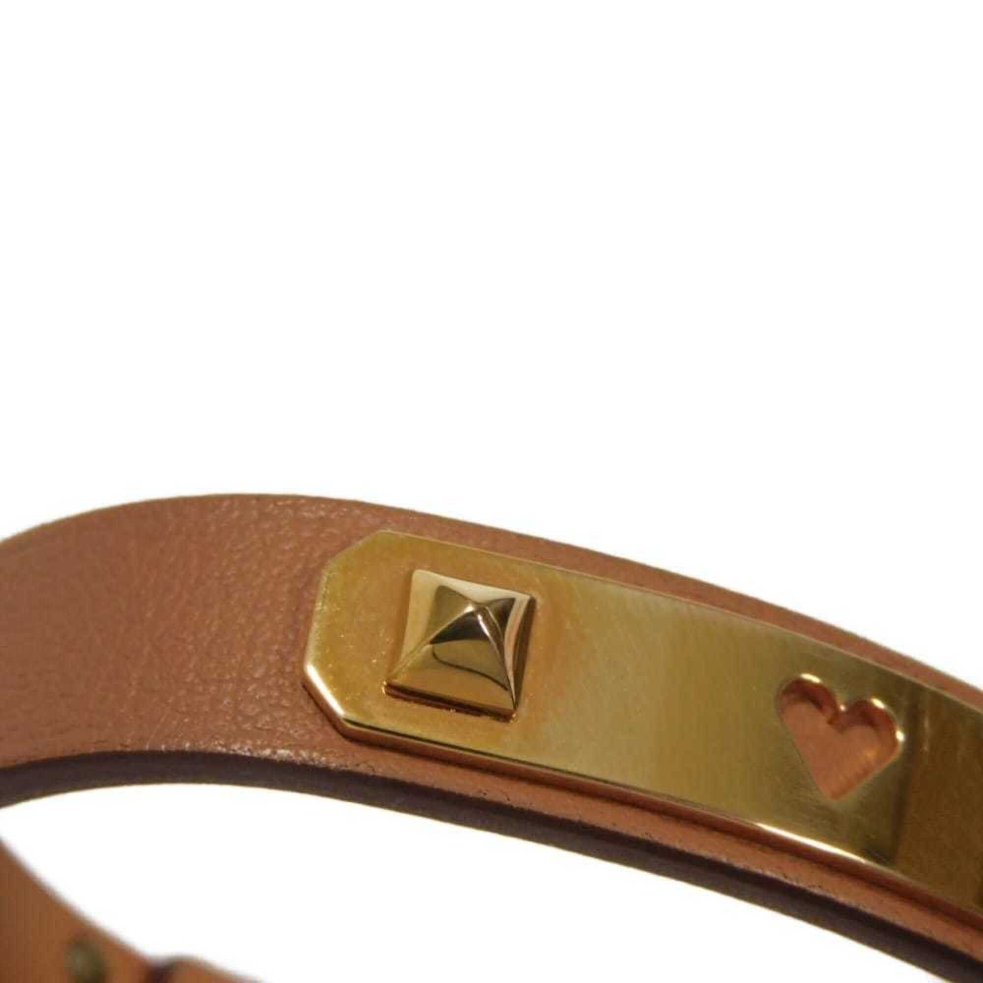 Hermes Hermes Bracelet As de Coeur T2 Ace Brown S Heart Studs Veau Swift Gold Z Stamp Women's Size ONE SIZE - 6 Thumbnail