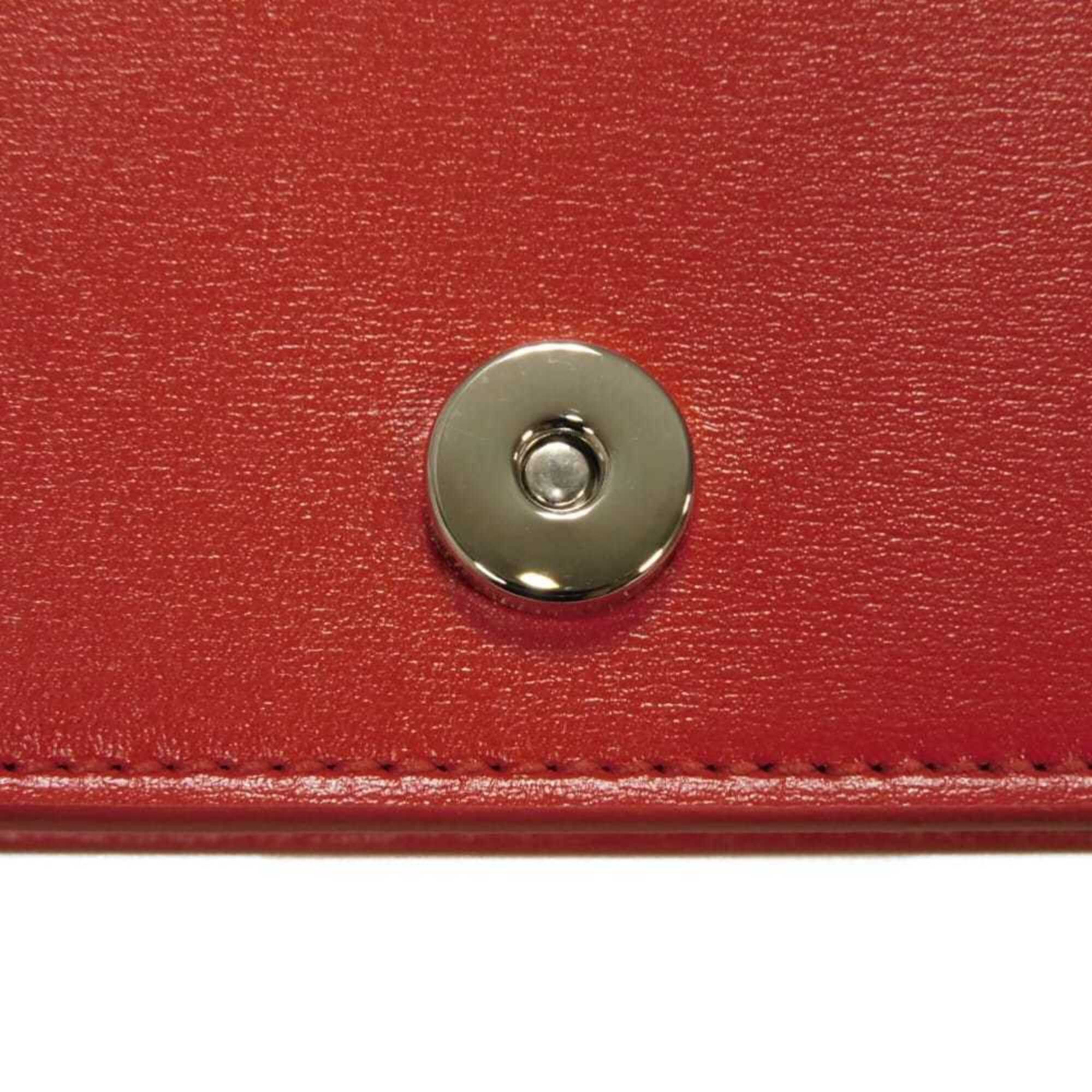 Salvatore Ferragamo Salvatore Ferragamo Shoulder Bag Double Gancini Mini Chain Calfskin 2-Way New Logo Red 218357 Women's Size ONE SIZE - 15 Thumbnail