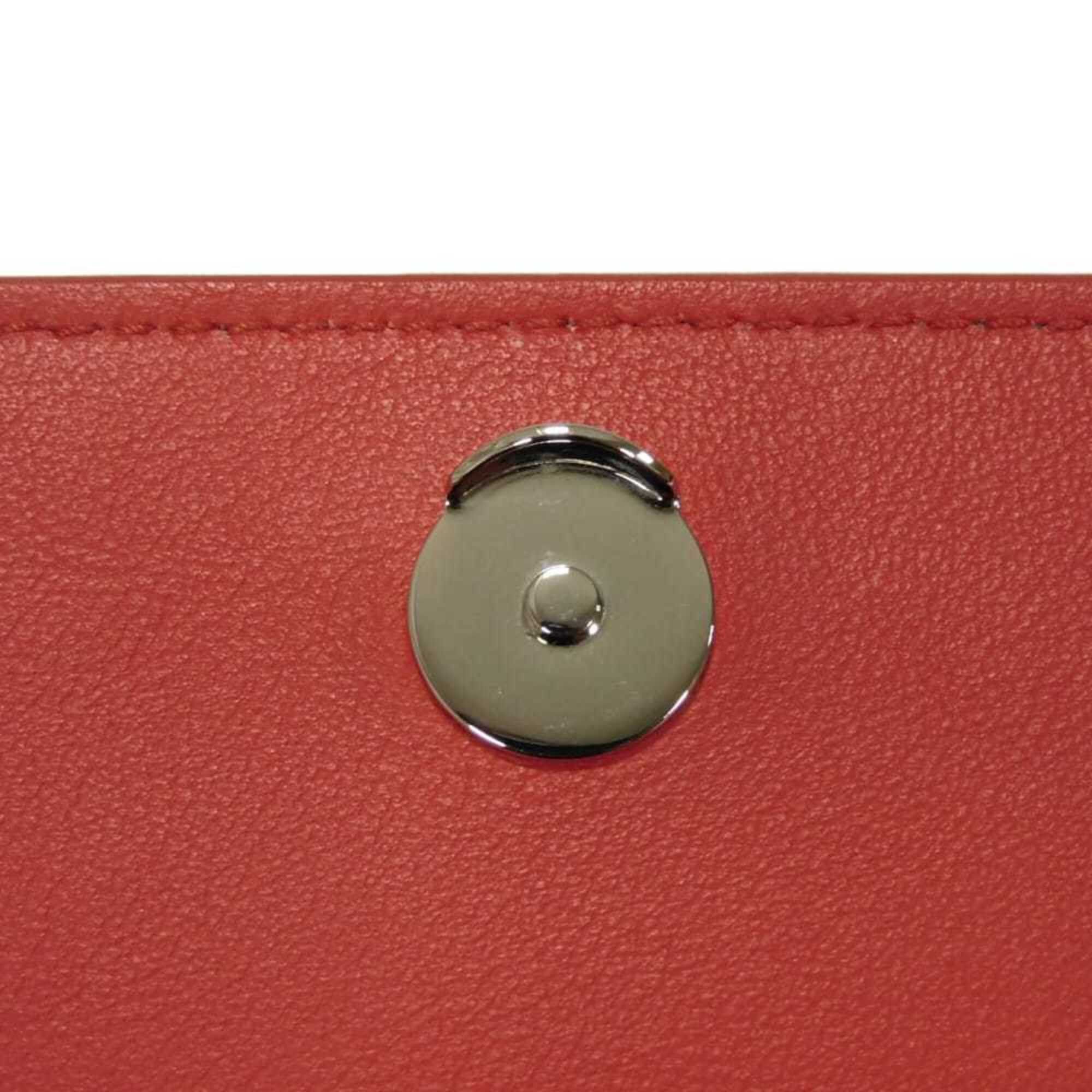 Salvatore Ferragamo Salvatore Ferragamo Shoulder Bag Double Gancini Mini Chain Calfskin 2-Way New Logo Red 218357 Women's Size ONE SIZE - 14 Thumbnail