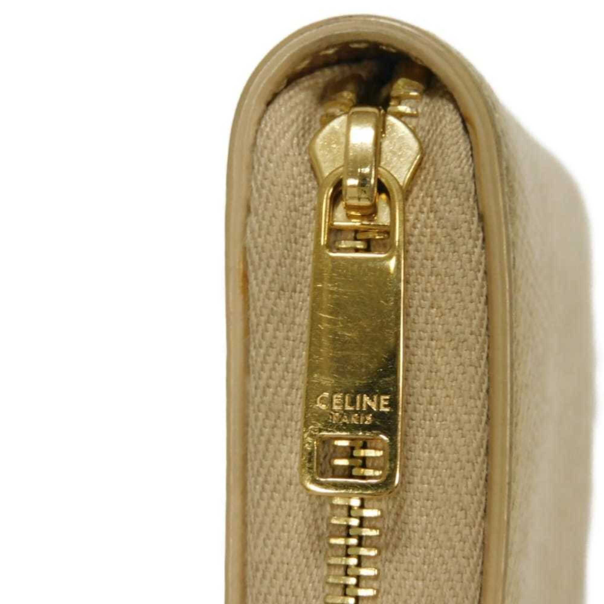 Celine Celine Coin Case, Laminated, Compact, Zip-around, New Logo, Metallic Gold, 10B663BG5.35OR, Men's & Women's Size ONE SIZE - 16 Thumbnail