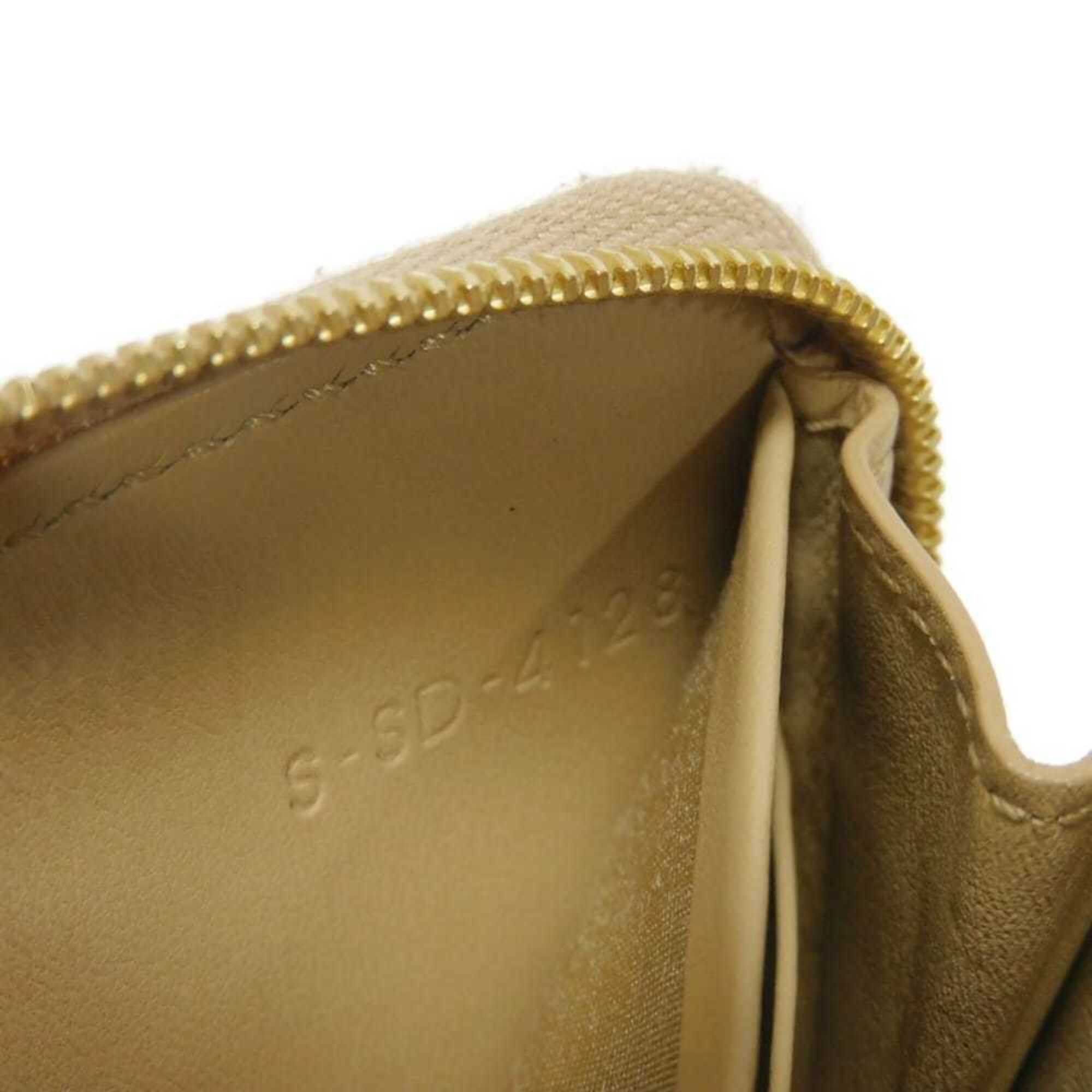 Celine Celine Coin Case, Laminated, Compact, Zip-around, New Logo, Metallic Gold, 10B663BG5.35OR, Men's & Women's Size ONE SIZE - 10 Thumbnail