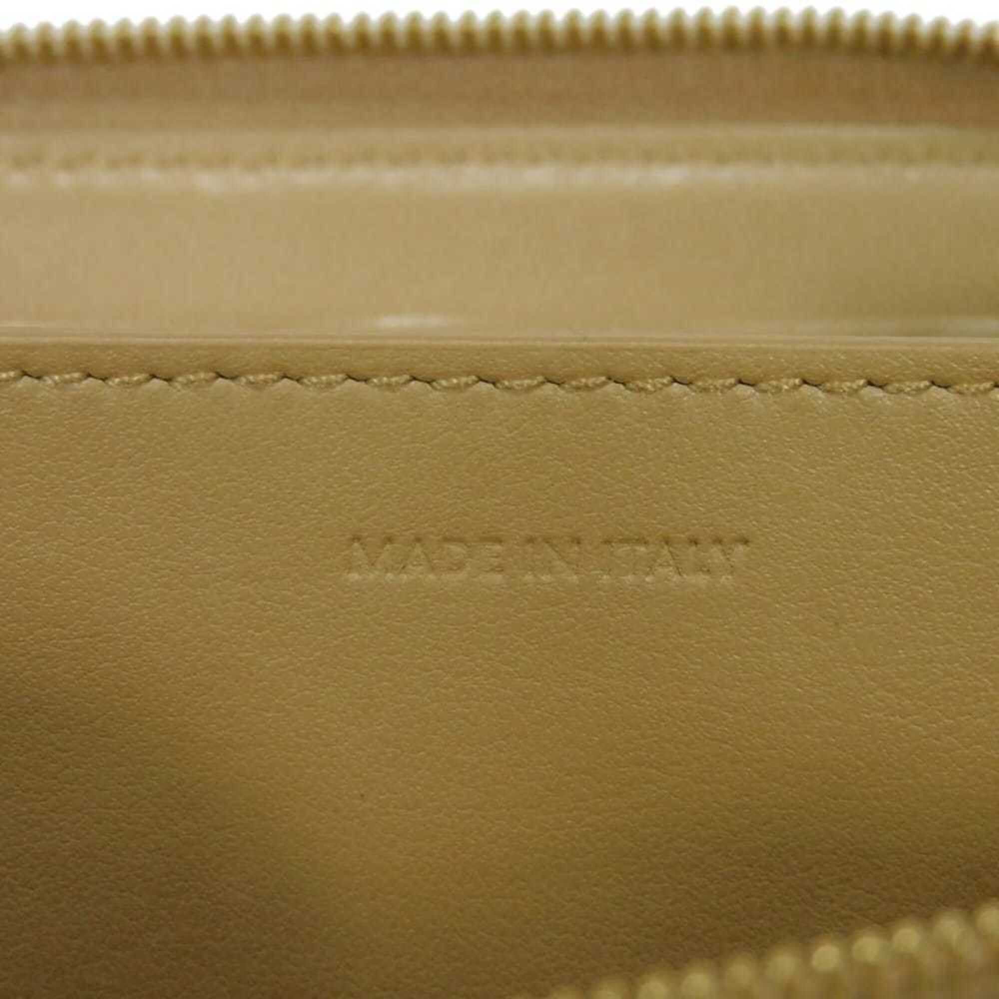 Celine Celine Coin Case, Laminated, Compact, Zip-around, New Logo, Metallic Gold, 10B663BG5.35OR, Men's & Women's Size ONE SIZE - 6 Thumbnail