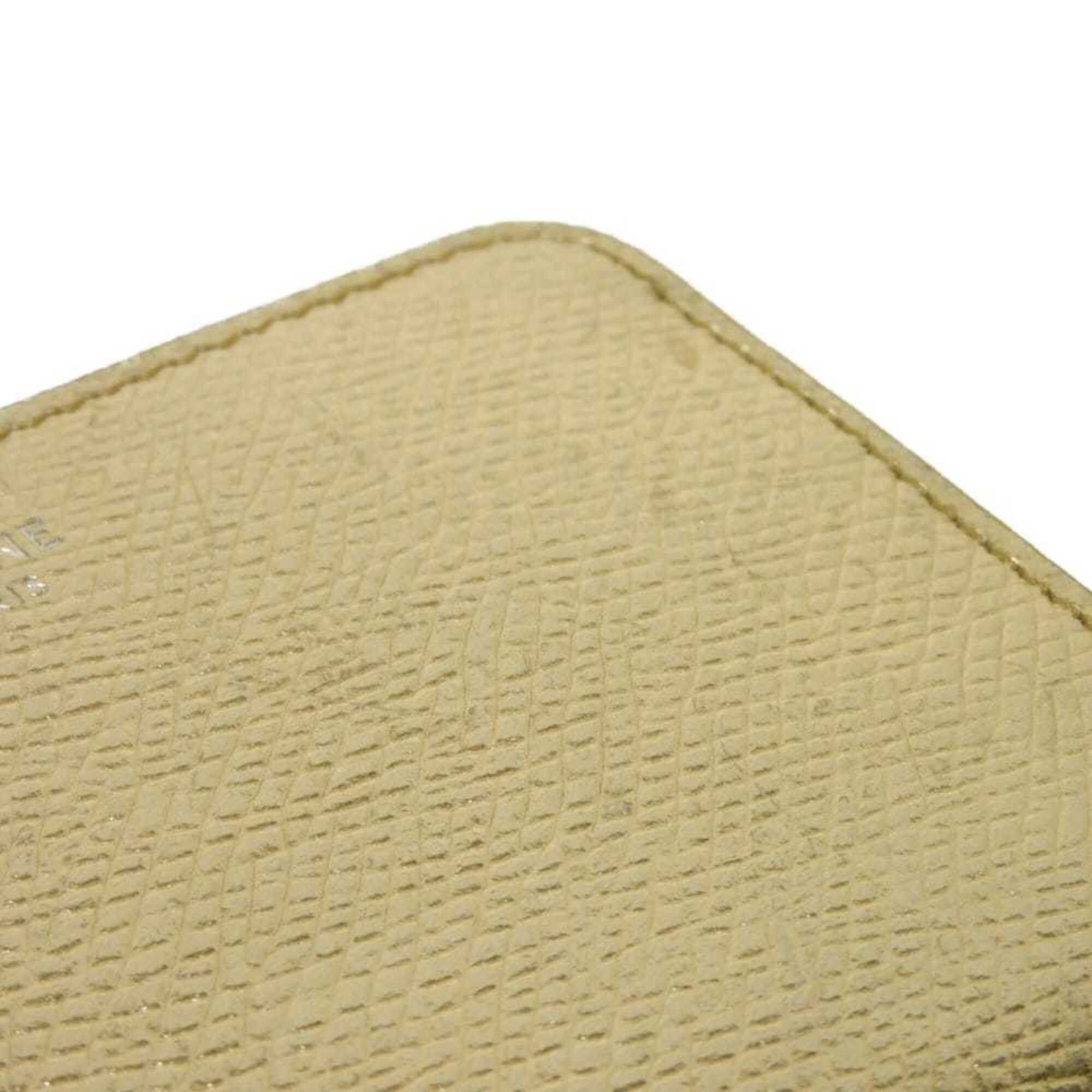 Celine Celine Coin Case, Laminated, Compact, Zip-around, New Logo, Metallic Gold, 10B663BG5.35OR, Men's & Women's Size ONE SIZE - 19 Thumbnail