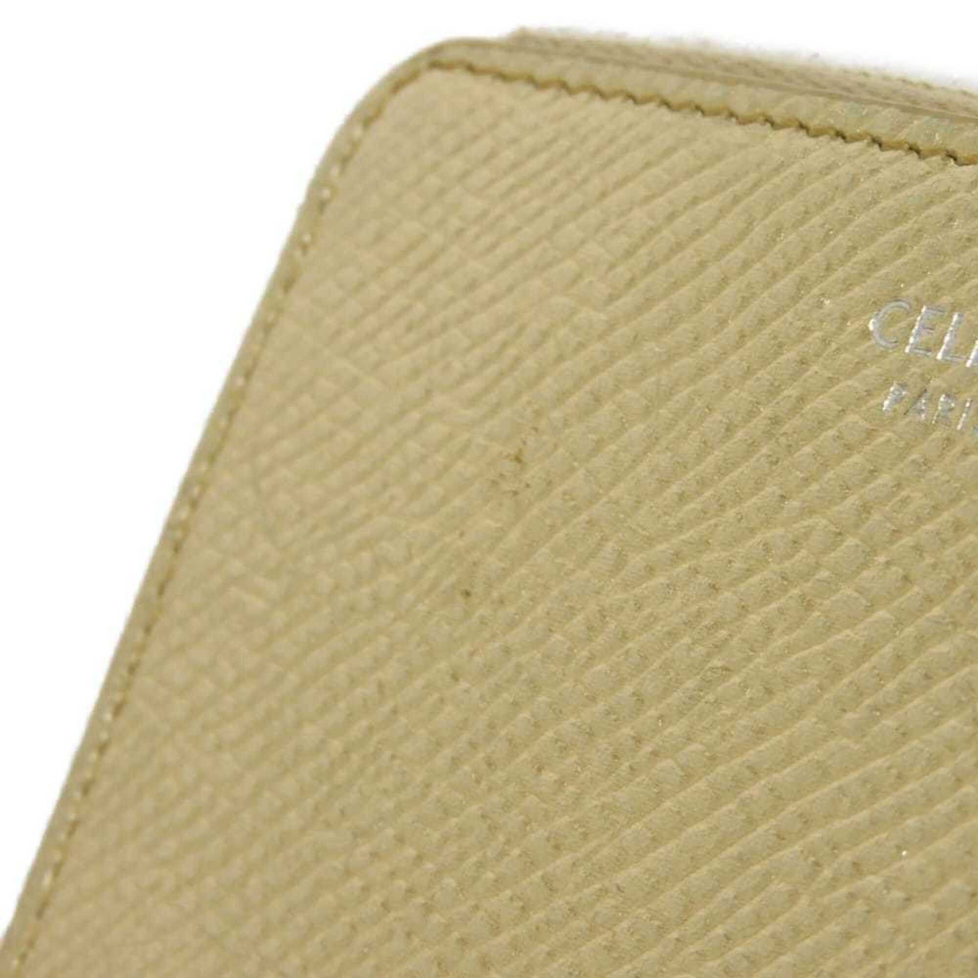 Celine Celine Coin Case, Laminated, Compact, Zip-around, New Logo, Metallic Gold, 10B663BG5.35OR, Men's & Women's Size ONE SIZE - 18 Thumbnail