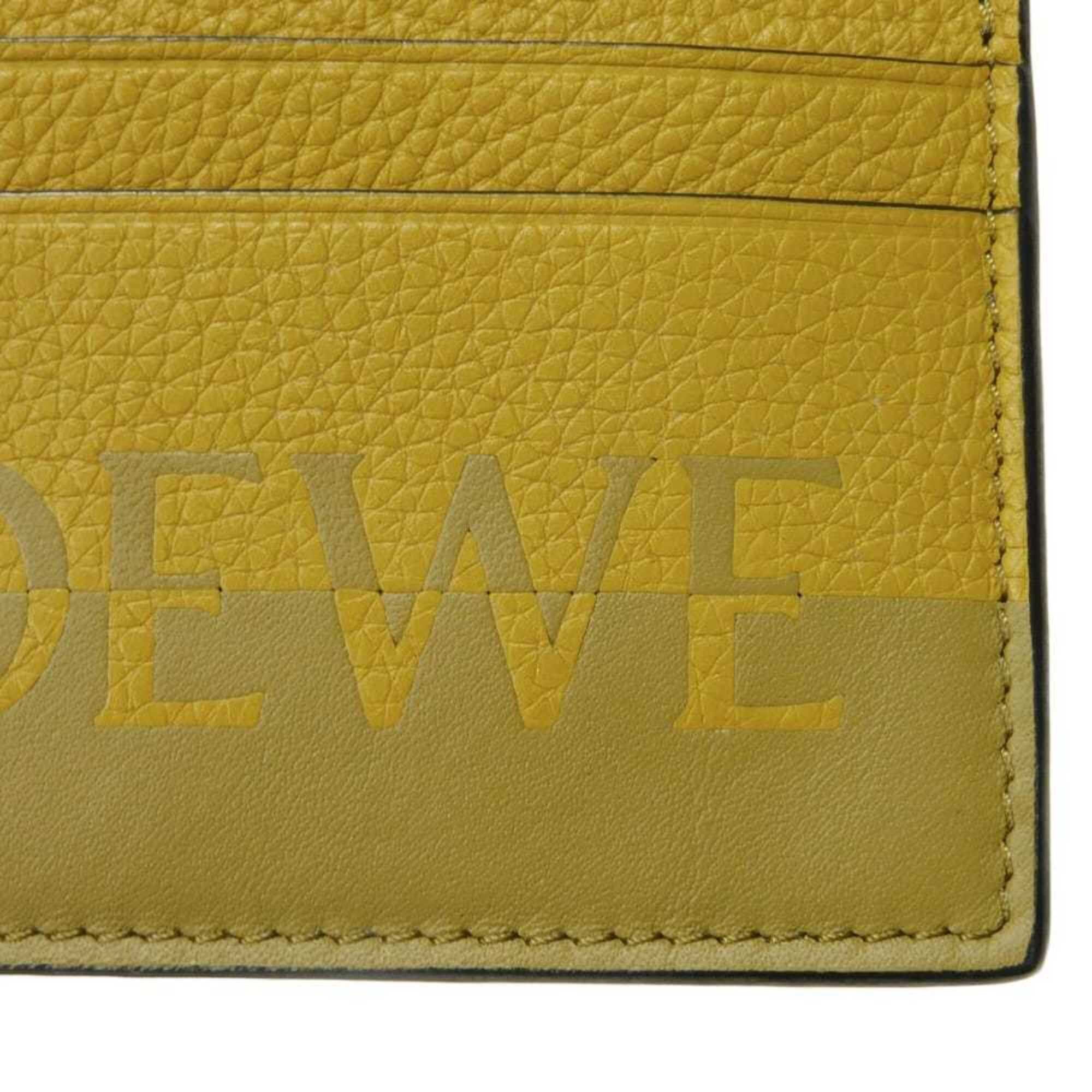 Loewe LOEWE Signature Plain Card Case, Bi-color Khaki Calf Smooth Pass Logo, Olive, C314322X01, Men's & Women's Size ONE SIZE - 10 Thumbnail