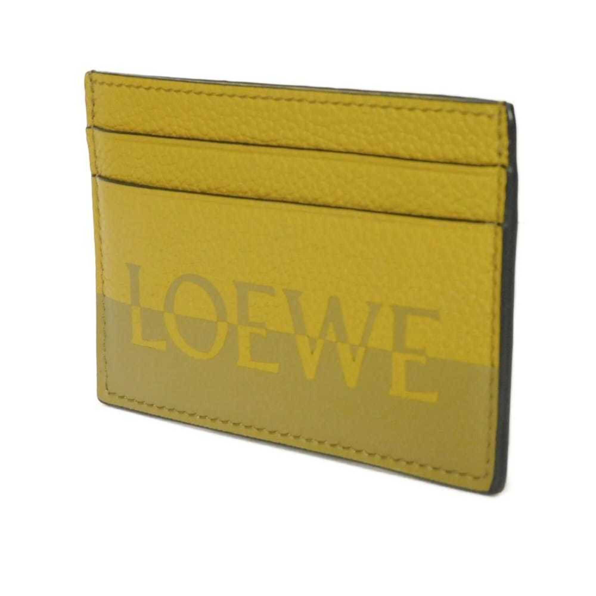 Loewe LOEWE Signature Plain Card Case, Bi-color Khaki Calf Smooth Pass Logo, Olive, C314322X01, Men's & Women's Size ONE SIZE - 2 Thumbnail