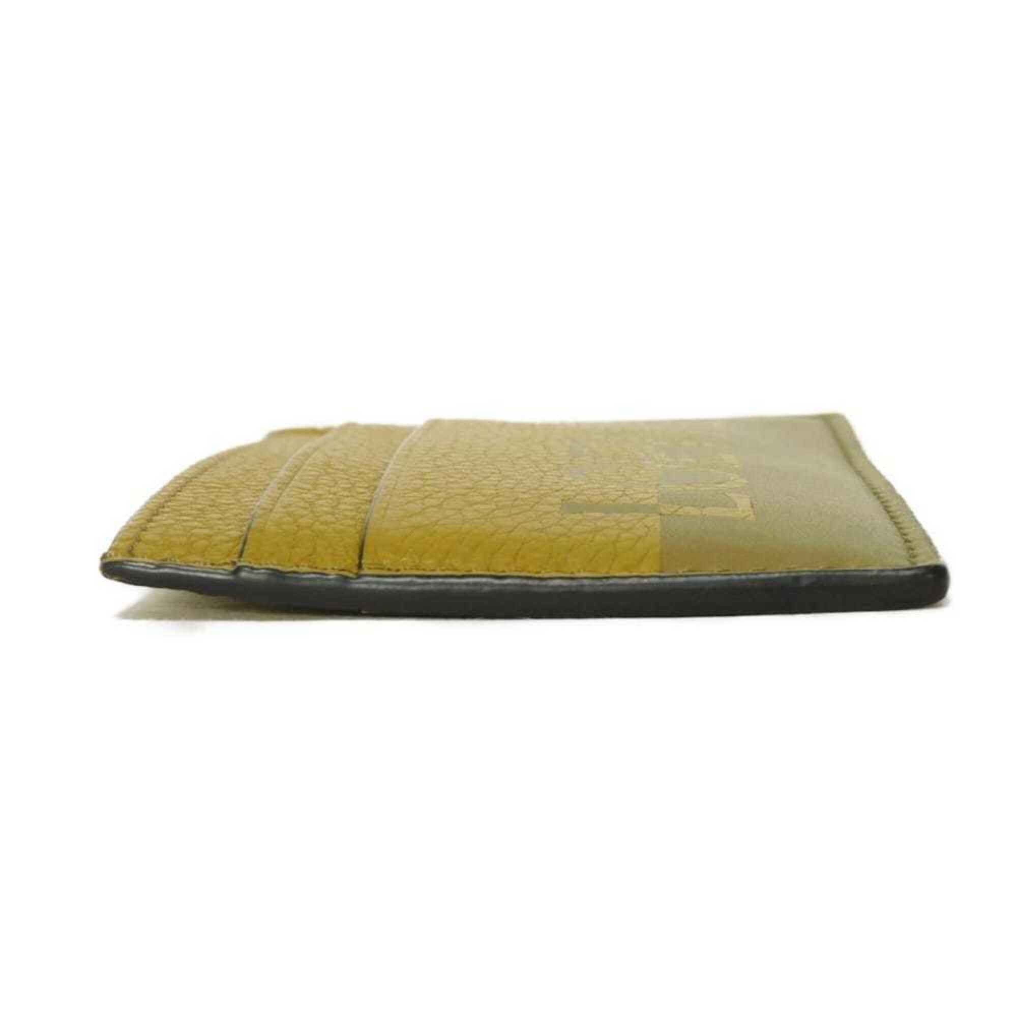 Loewe LOEWE Signature Plain Card Case, Bi-color Khaki Calf Smooth Pass Logo, Olive, C314322X01, Men's & Women's Size ONE SIZE - 12 Thumbnail