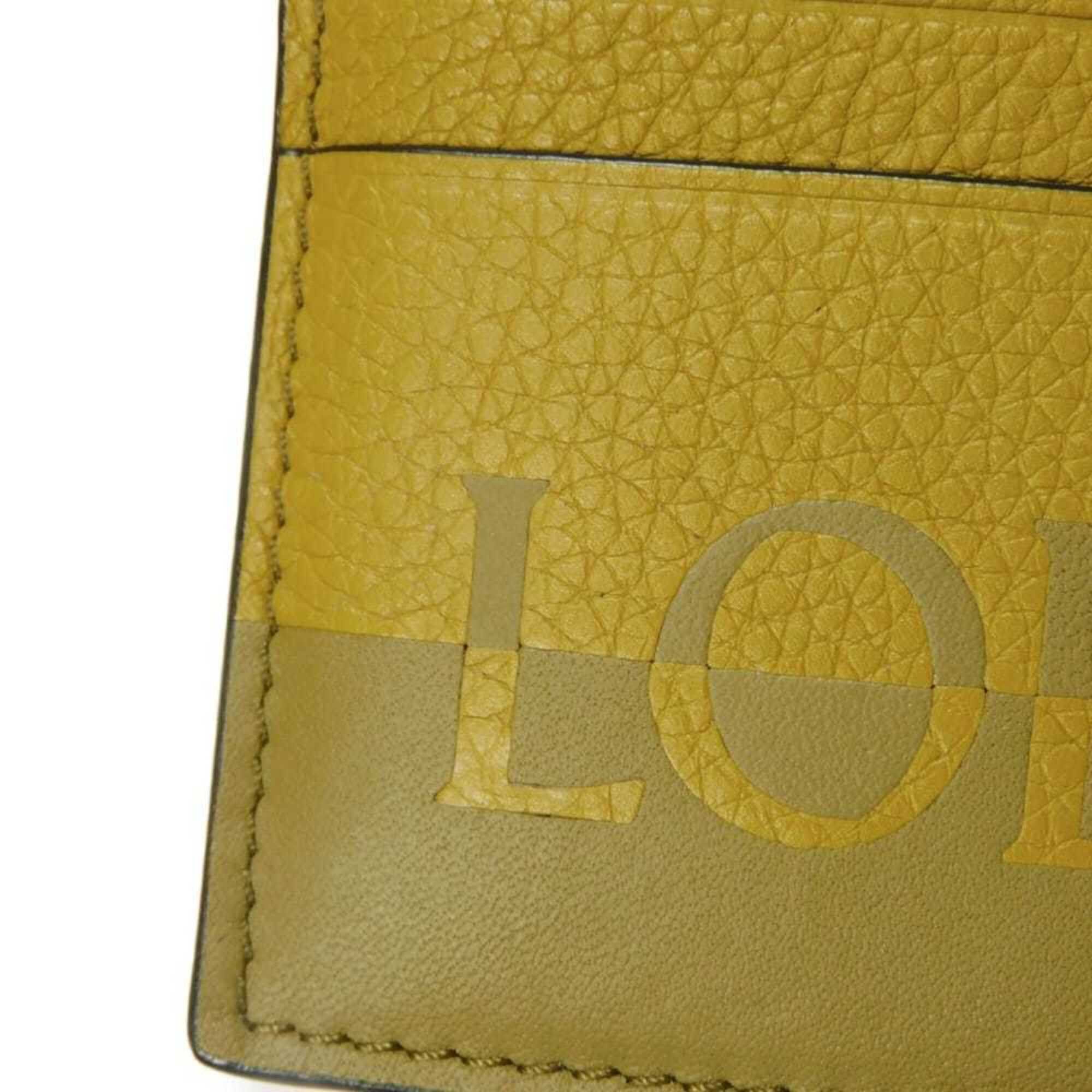 Loewe LOEWE Signature Plain Card Case, Bi-color Khaki Calf Smooth Pass Logo, Olive, C314322X01, Men's & Women's Size ONE SIZE - 9 Thumbnail