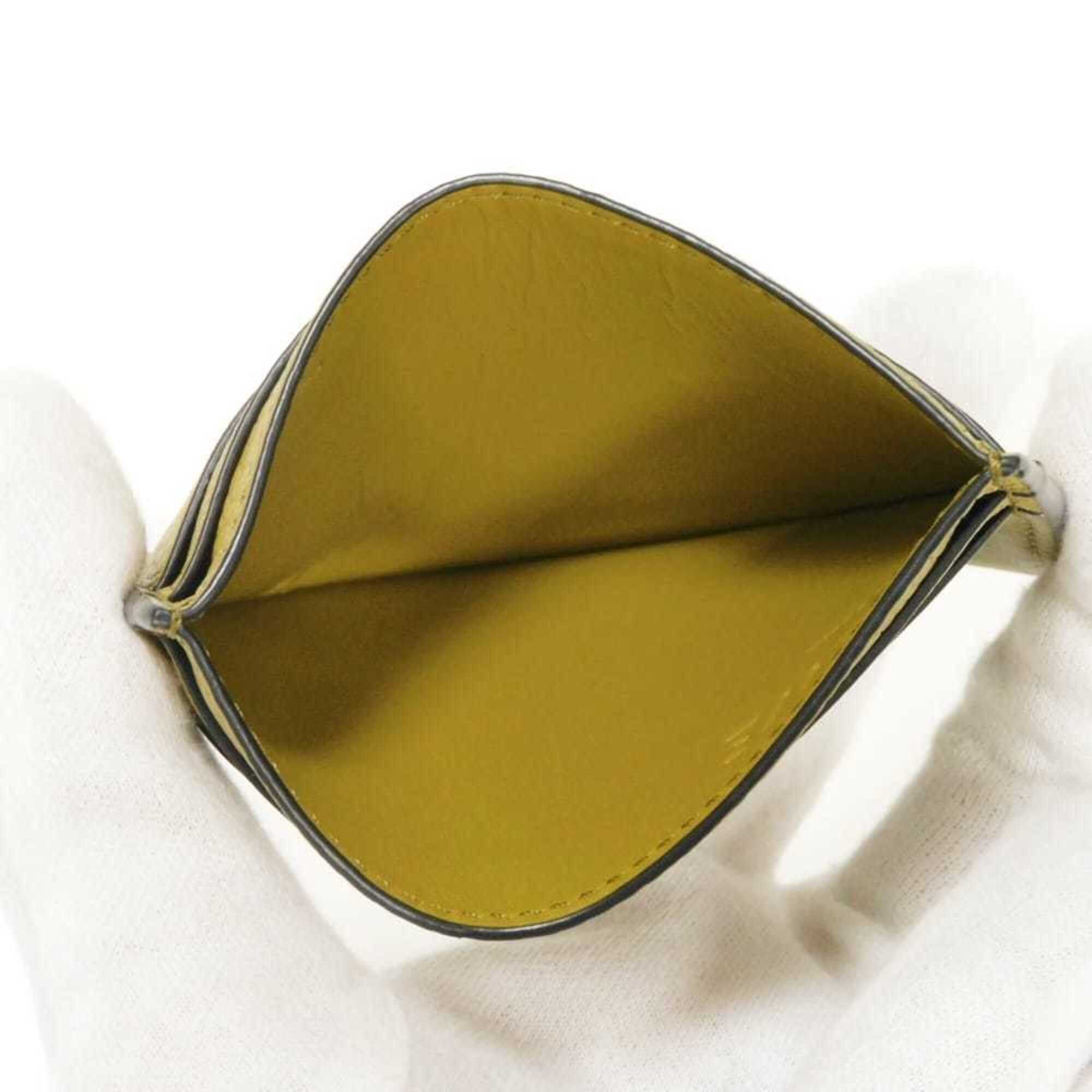 Loewe LOEWE Signature Plain Card Case, Bi-color Khaki Calf Smooth Pass Logo, Olive, C314322X01, Men's & Women's Size ONE SIZE - 5 Thumbnail