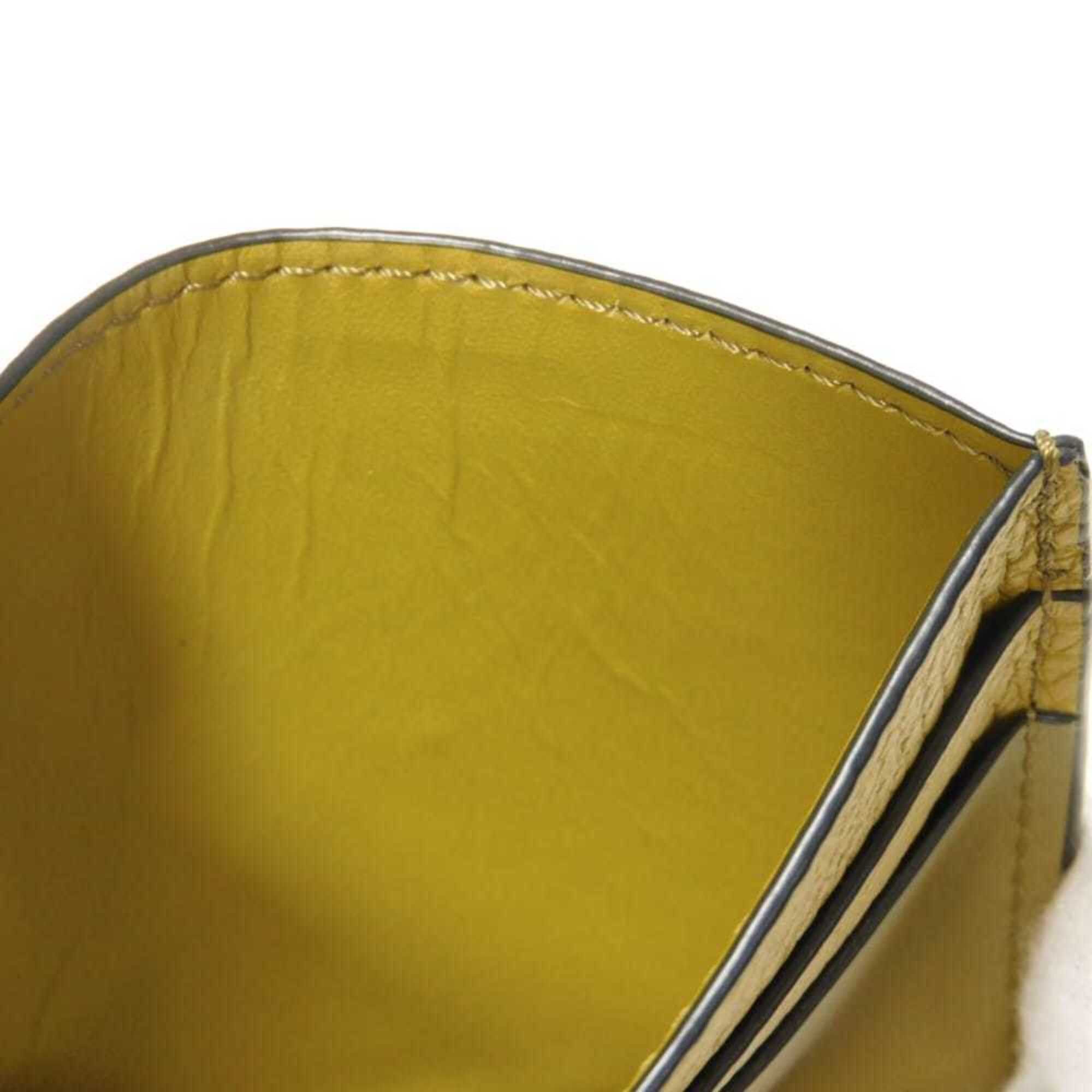 Loewe LOEWE Signature Plain Card Case, Bi-color Khaki Calf Smooth Pass Logo, Olive, C314322X01, Men's & Women's Size ONE SIZE - 8 Thumbnail