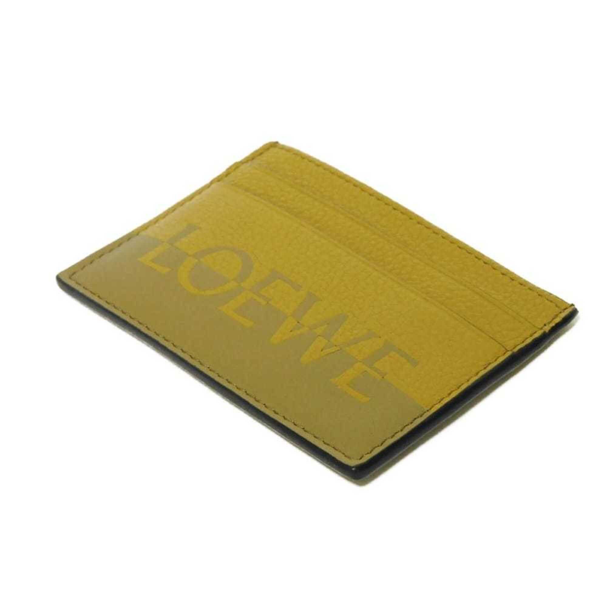 Loewe LOEWE Signature Plain Card Case, Bi-color Khaki Calf Smooth Pass Logo, Olive, C314322X01, Men's & Women's Size ONE SIZE - 4 Thumbnail