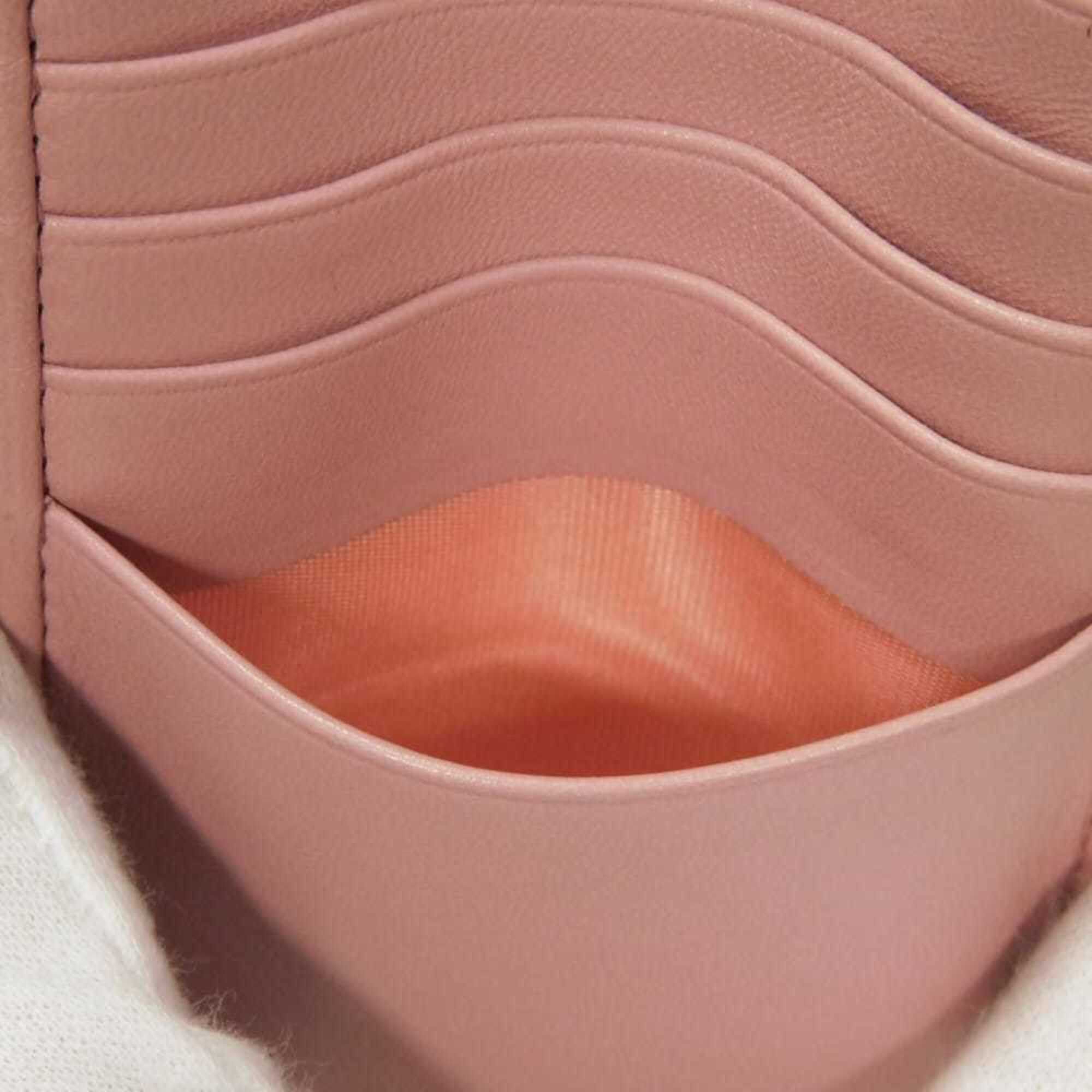 Miu Miu Miu coin case, Matelassé gathered lambskin card case with RFID IC chip, metal logo, pink, 5MB006, women's. Size ONE SIZE - 17 Thumbnail