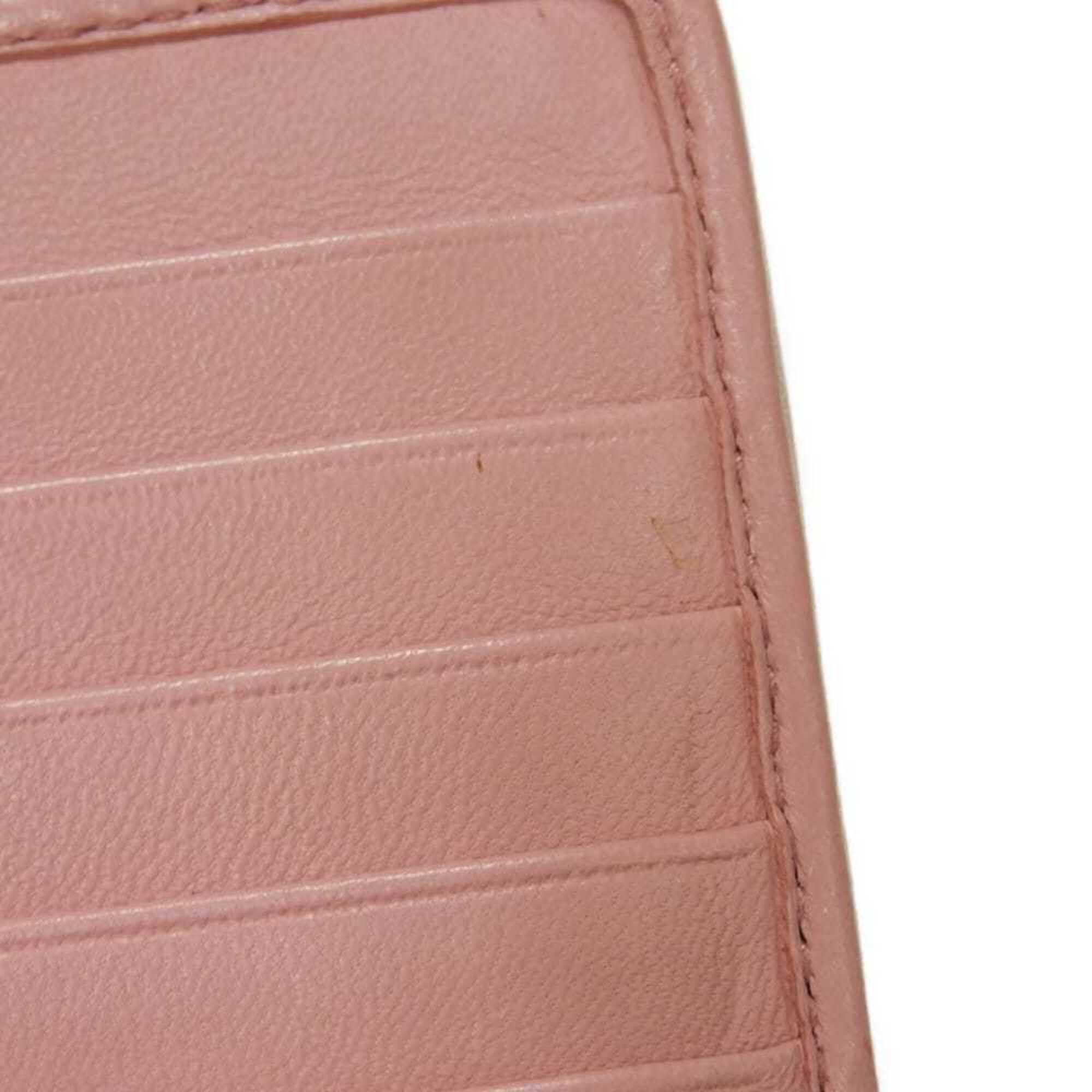 Miu Miu Miu coin case, Matelassé gathered lambskin card case with RFID IC chip, metal logo, pink, 5MB006, women's. Size ONE SIZE - 15 Thumbnail