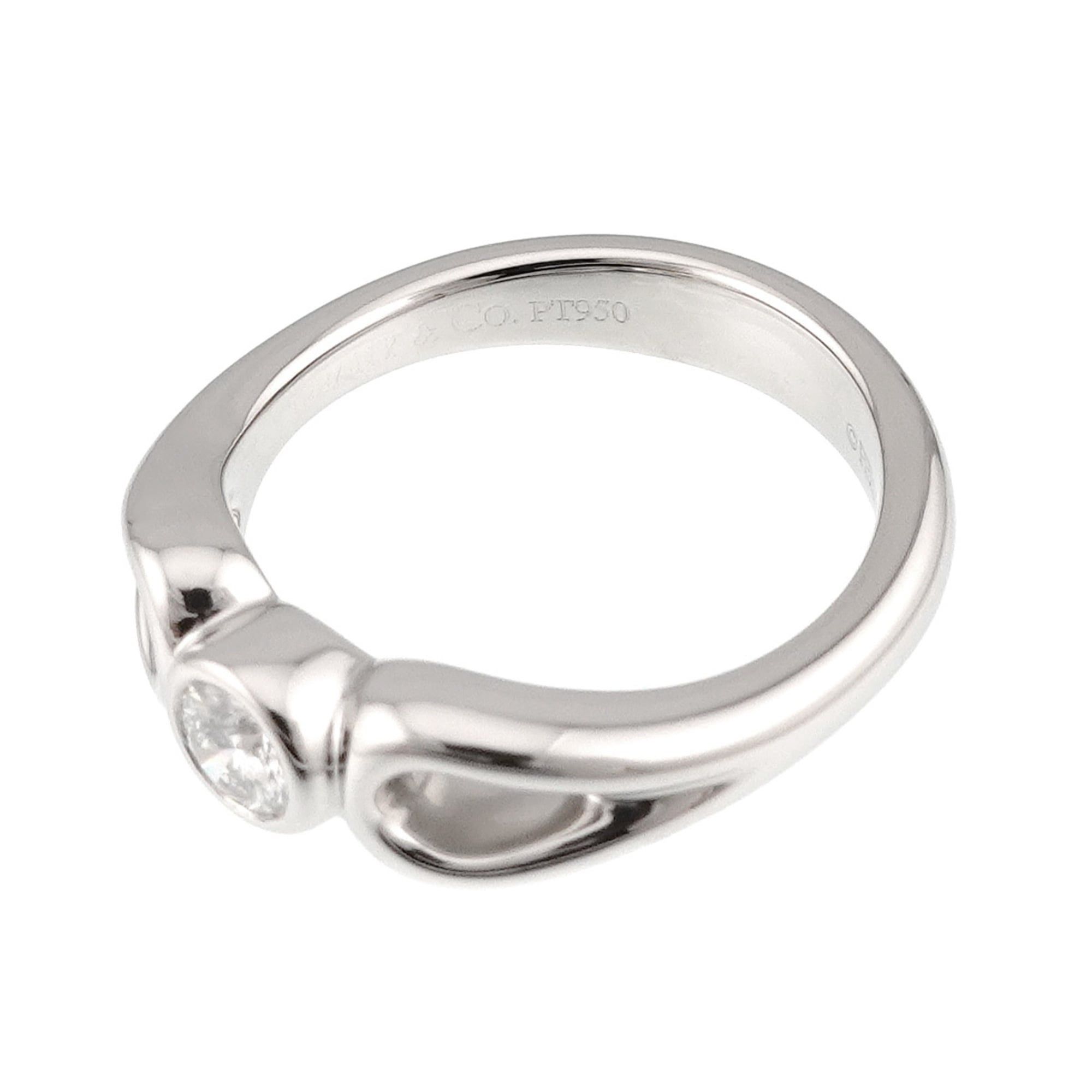 Tiffany & Co. Tiffany & Co. Double Teardrop Ring with Diamonds, Platinum (Pt) Size ONE SIZE - 4 Thumbnail