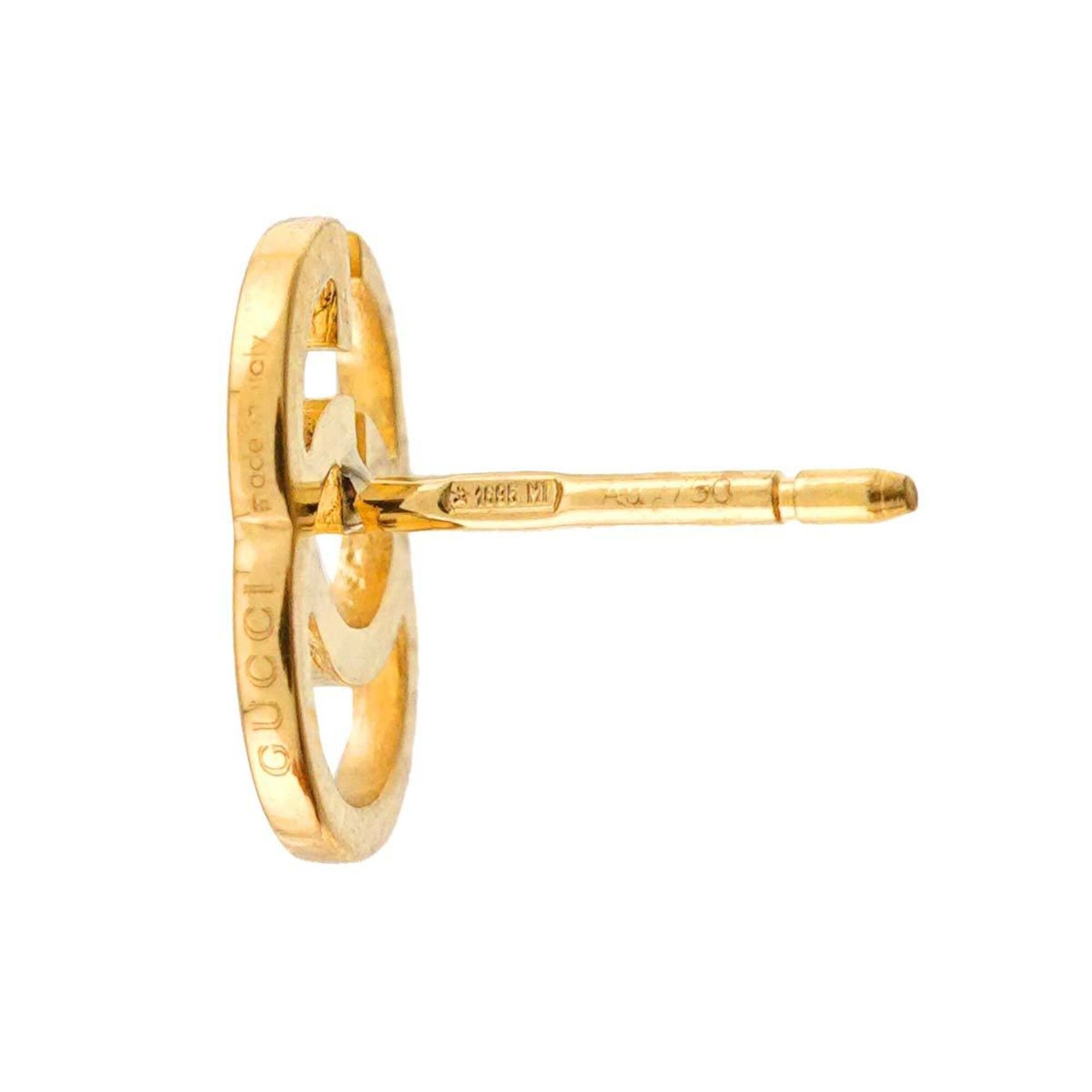 Gucci Gucci GG Running Earring, 18K Yellow Gold (750), Single Earring (One Only) Size ONE SIZE - 4 Thumbnail
