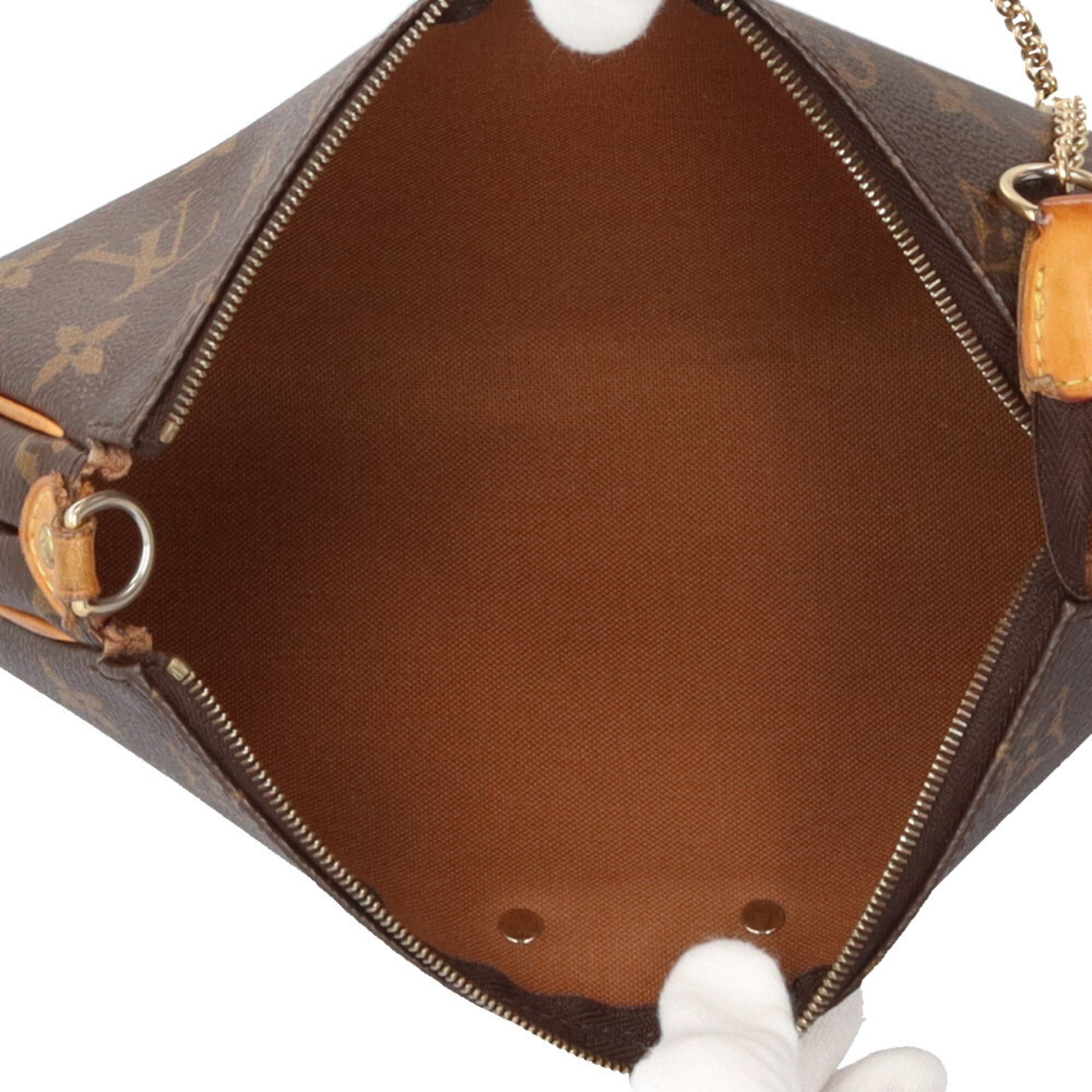 Louis Vuitton Louis Vuitton Eva Monogram Shoulder Bag, Canvas M95567 Brown, Women's, LOUIS VUITTON 2-way Size ONE SIZE - 7 Thumbnail