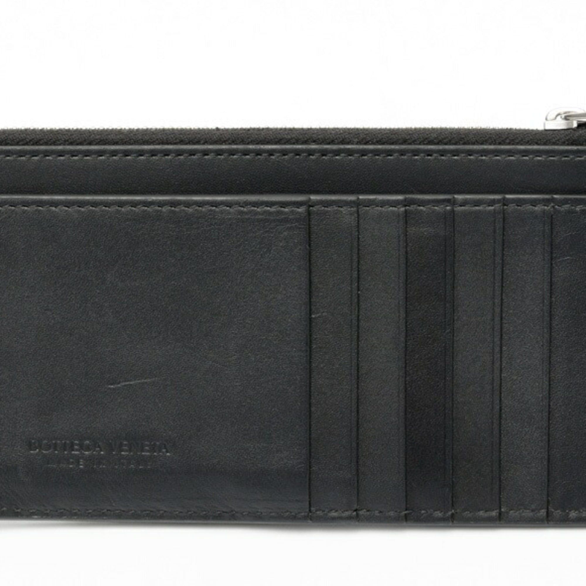 Bottega Veneta Bottega Veneta Card Case Coin Holder 729543 Intrecciato Leather Black Size ONE SIZE - 2 Thumbnail