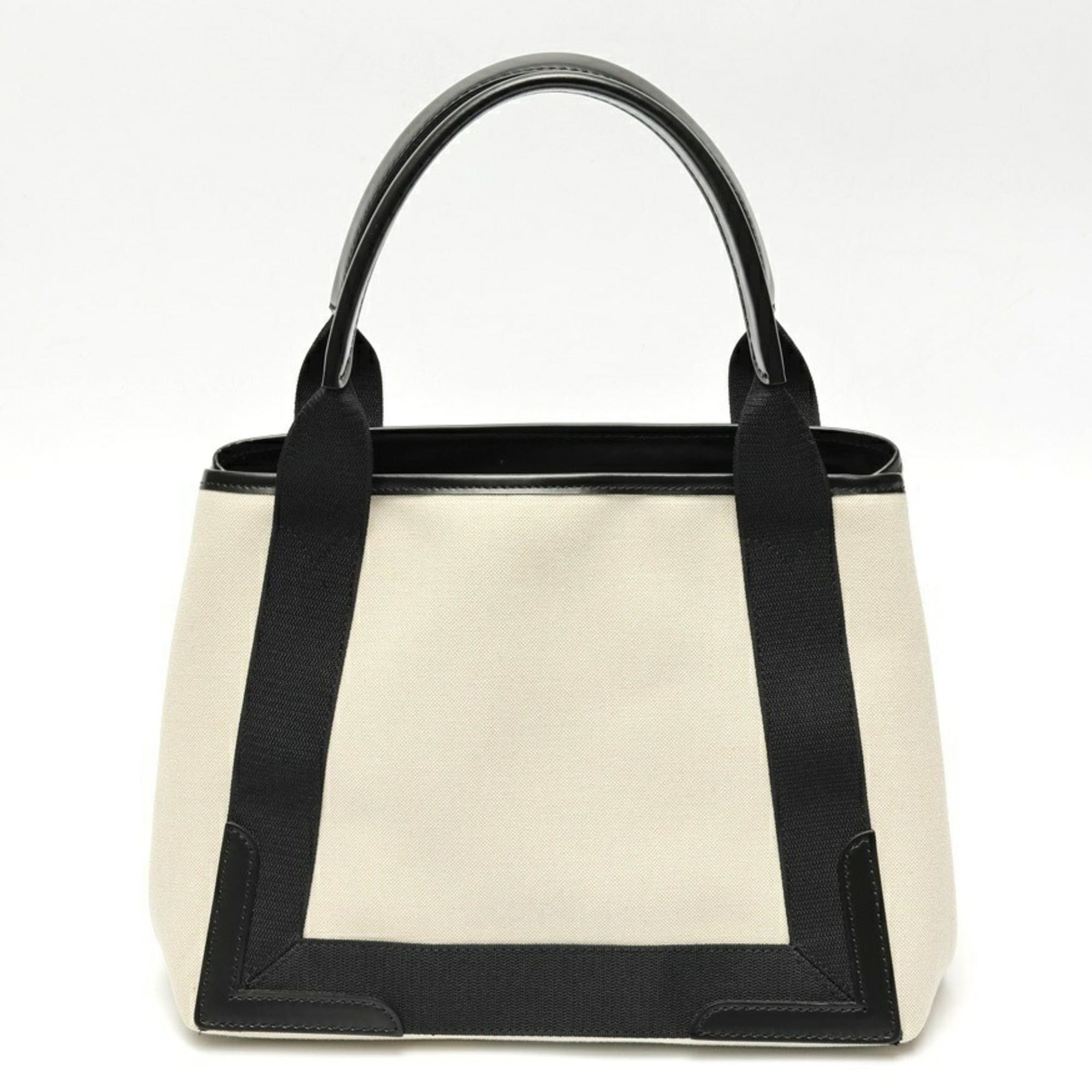 Balenciaga Balenciaga Navy Cabas S Tote Bag 339933 Canvas Leather Natural Black Size ONE SIZE - 3 Thumbnail
