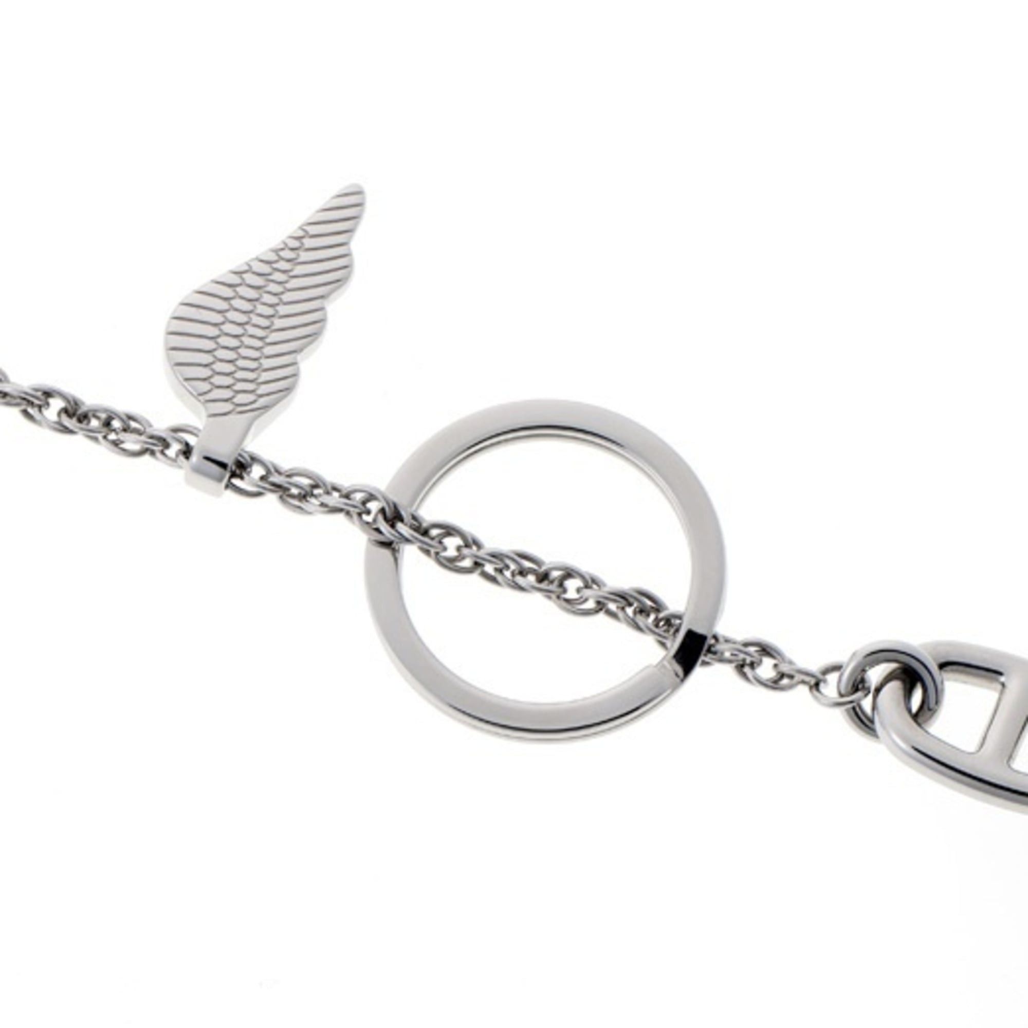 Hermes Hermes Keychain Bon Voyage Keyring Metal Silver Size ONE SIZE - 2 Thumbnail