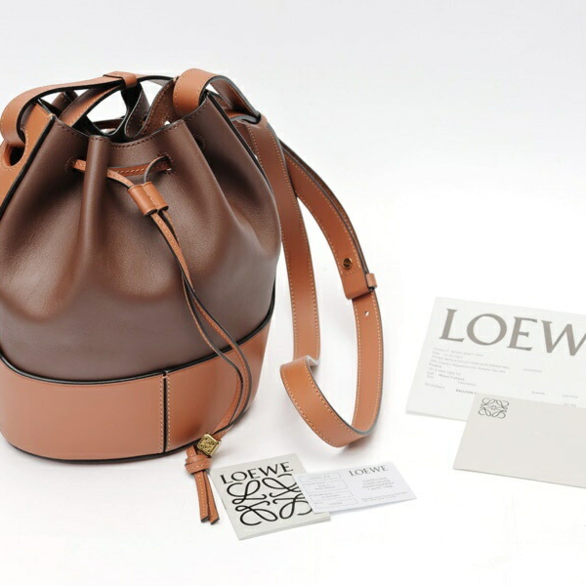Loewe Loewe Balloon Bag Small Shoulder A686C31X01 326.76AC31 Leather Brown Tan Size ONE SIZE - 7 Thumbnail