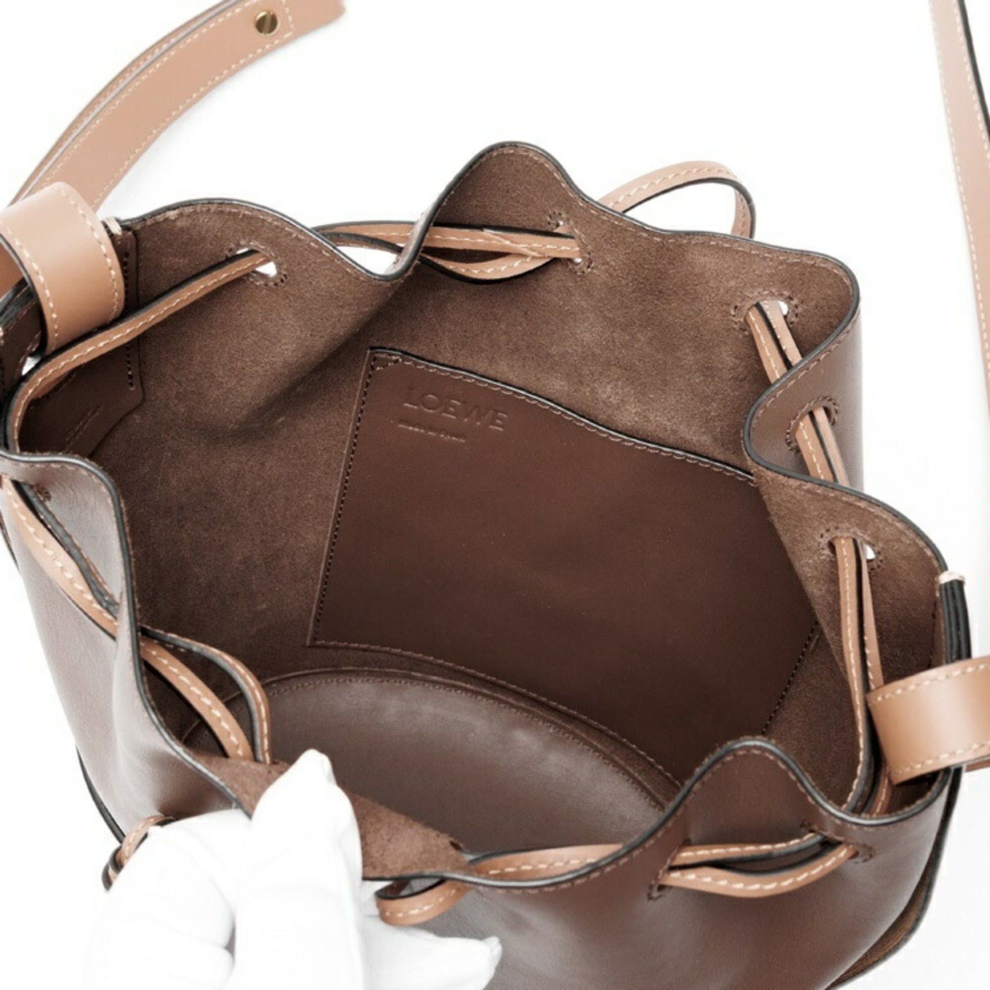 Loewe Loewe Balloon Bag Small Shoulder A686C31X01 326.76AC31 Leather Brown Tan Size ONE SIZE - 5 Thumbnail