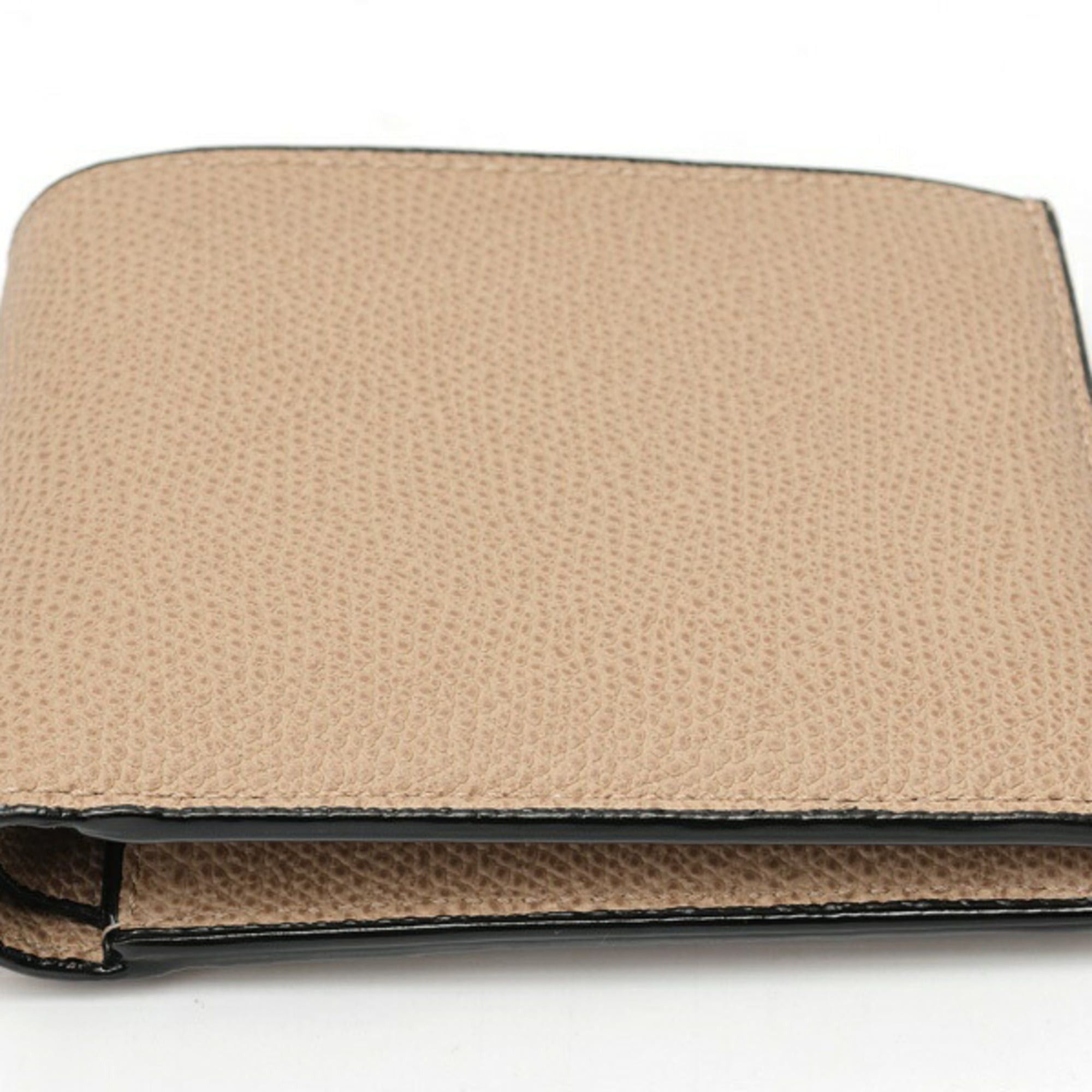 Valextra Valextra Bi-fold Wallet with Coin Purse, 4 Card Slots, Compact, Soft Calfskin, Greige Size ONE SIZE - 3 Thumbnail