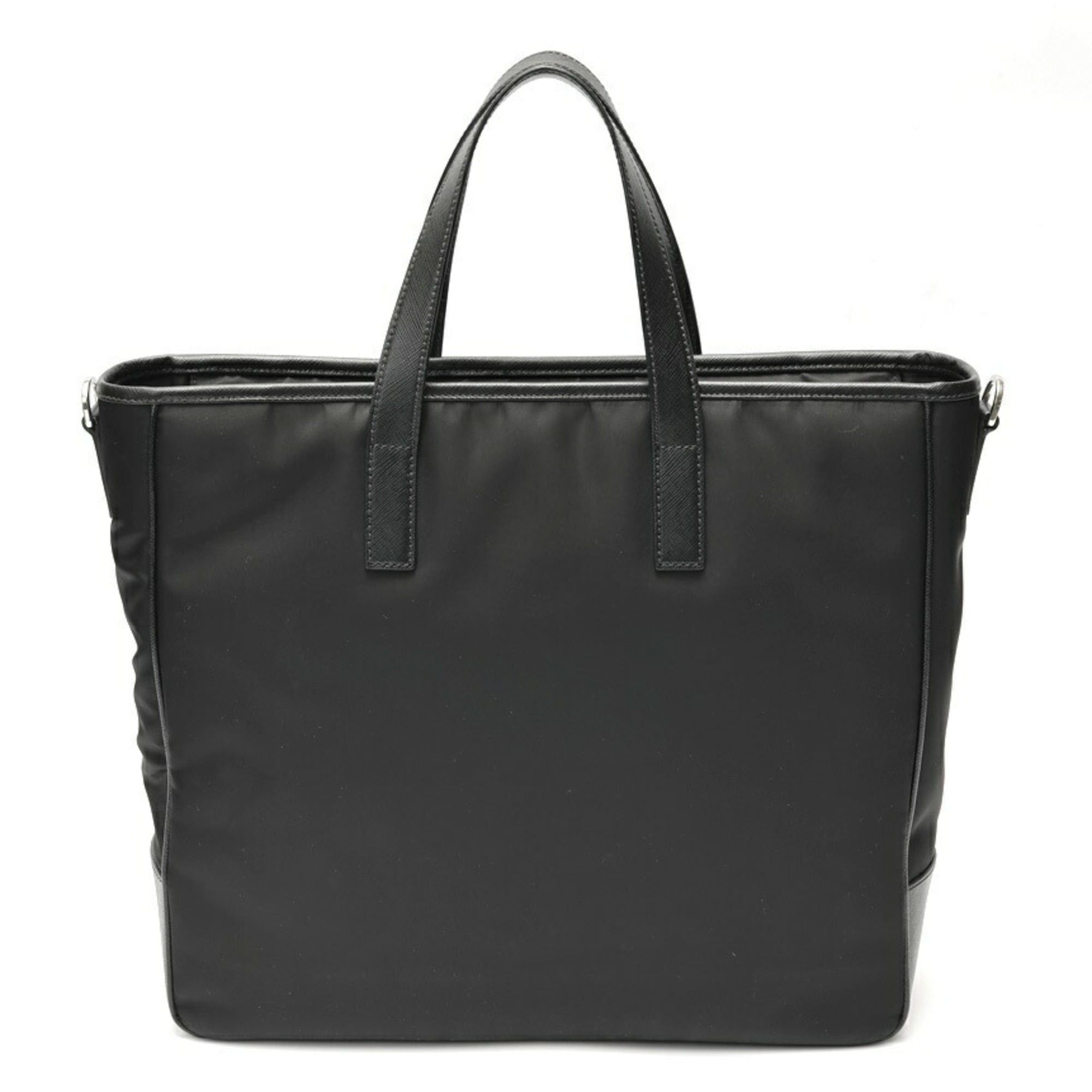 Prada Prada Tote Bag Shoulder 2VG064 Nylon Saffiano Leather Black Size ONE SIZE - 3 Thumbnail