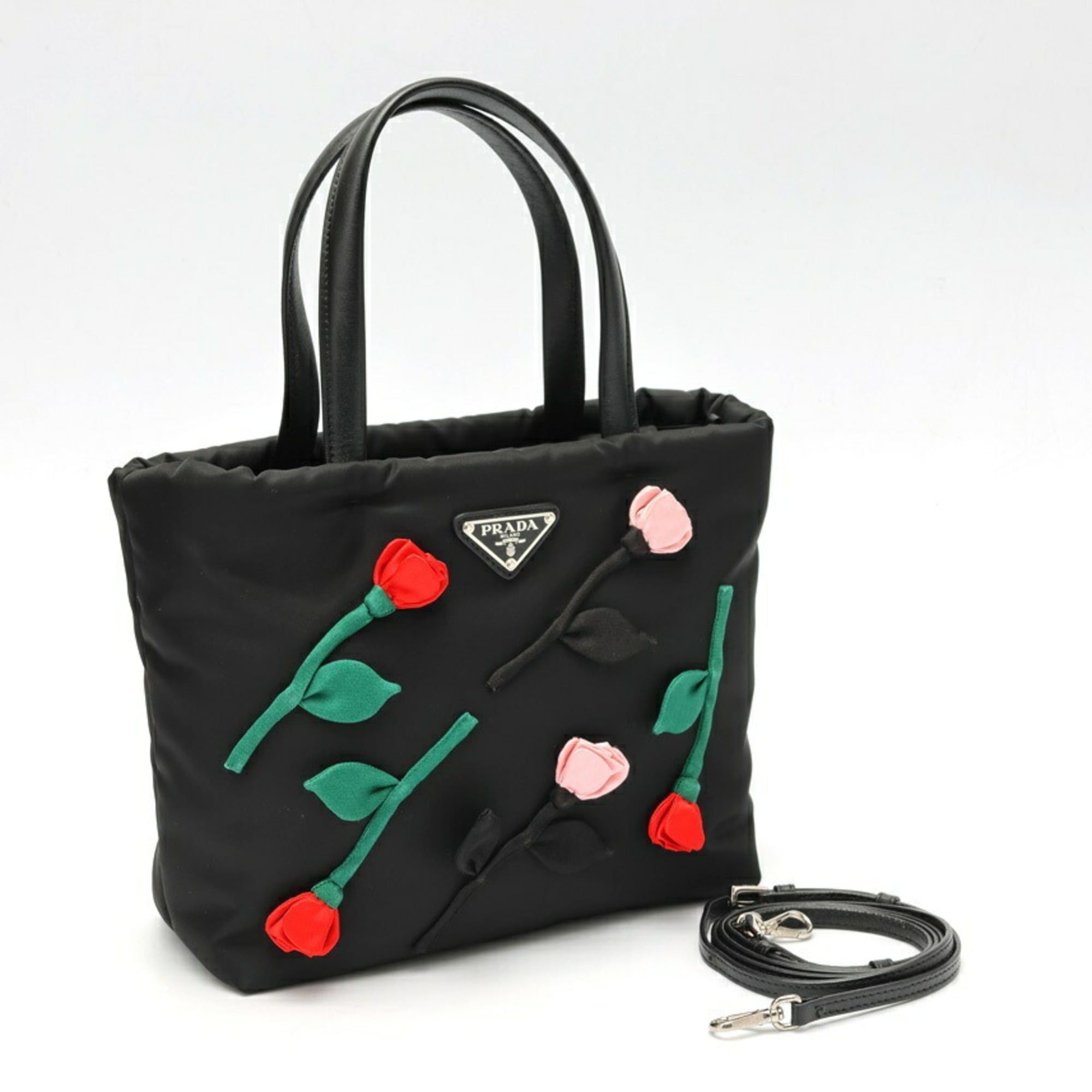 Prada Prada Tote Bag Shoulder 1BA257 Nylon Black Size ONE SIZE - 7 Thumbnail