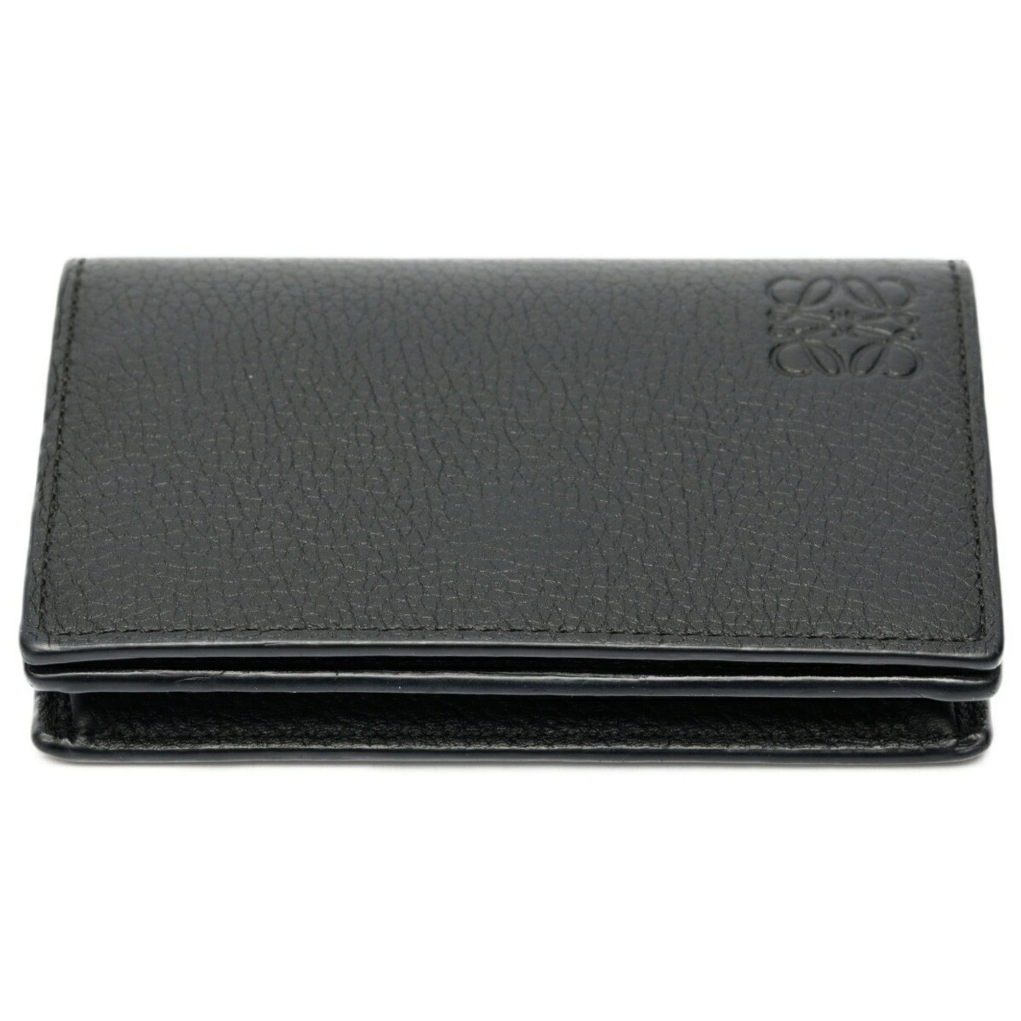 Loewe Loewe card holder/card case, model C660M97X04, soft grain calf leather, black. Size ONE SIZE - 3 Thumbnail