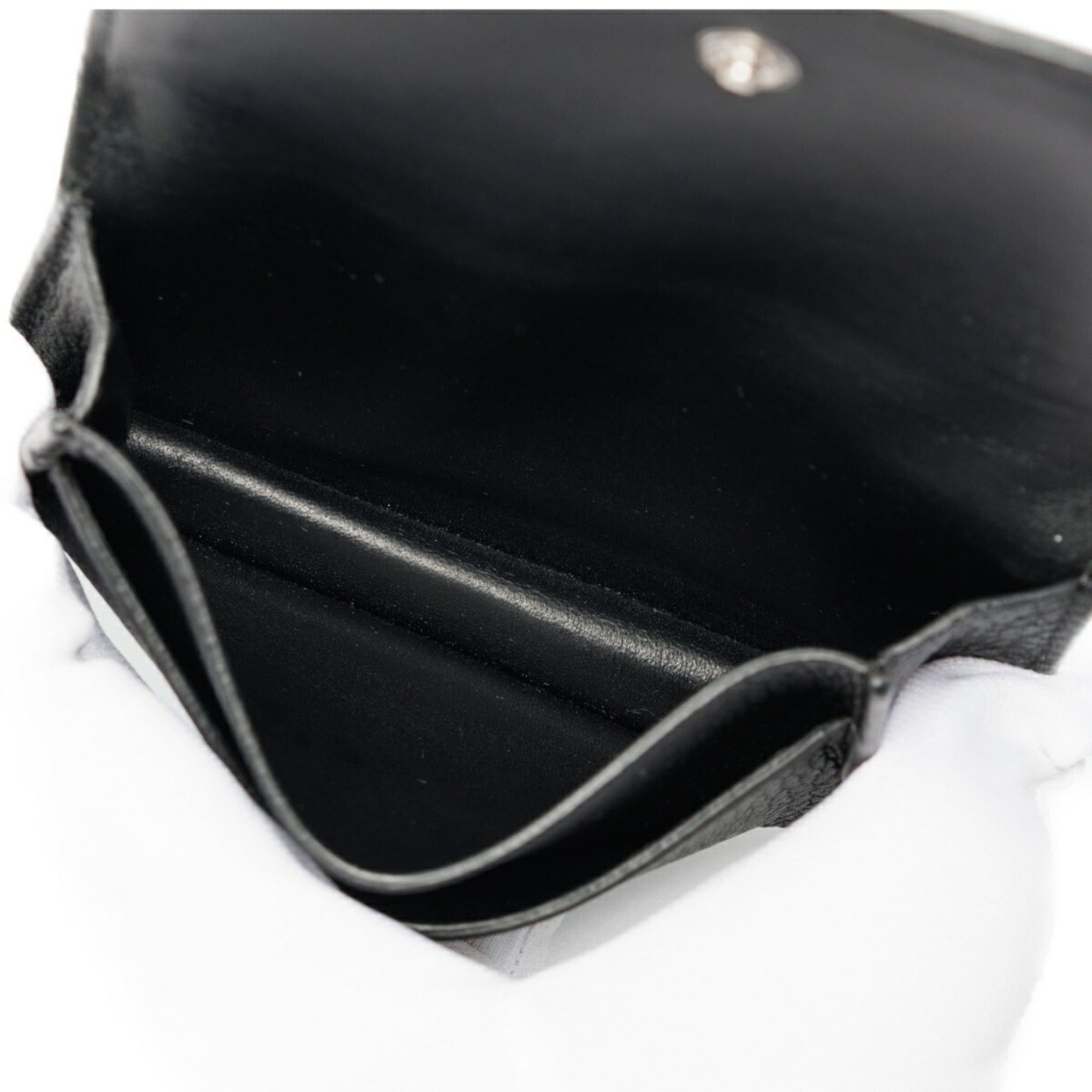 Loewe Loewe card holder/card case, model C660M97X04, soft grain calf leather, black. Size ONE SIZE - 5 Thumbnail