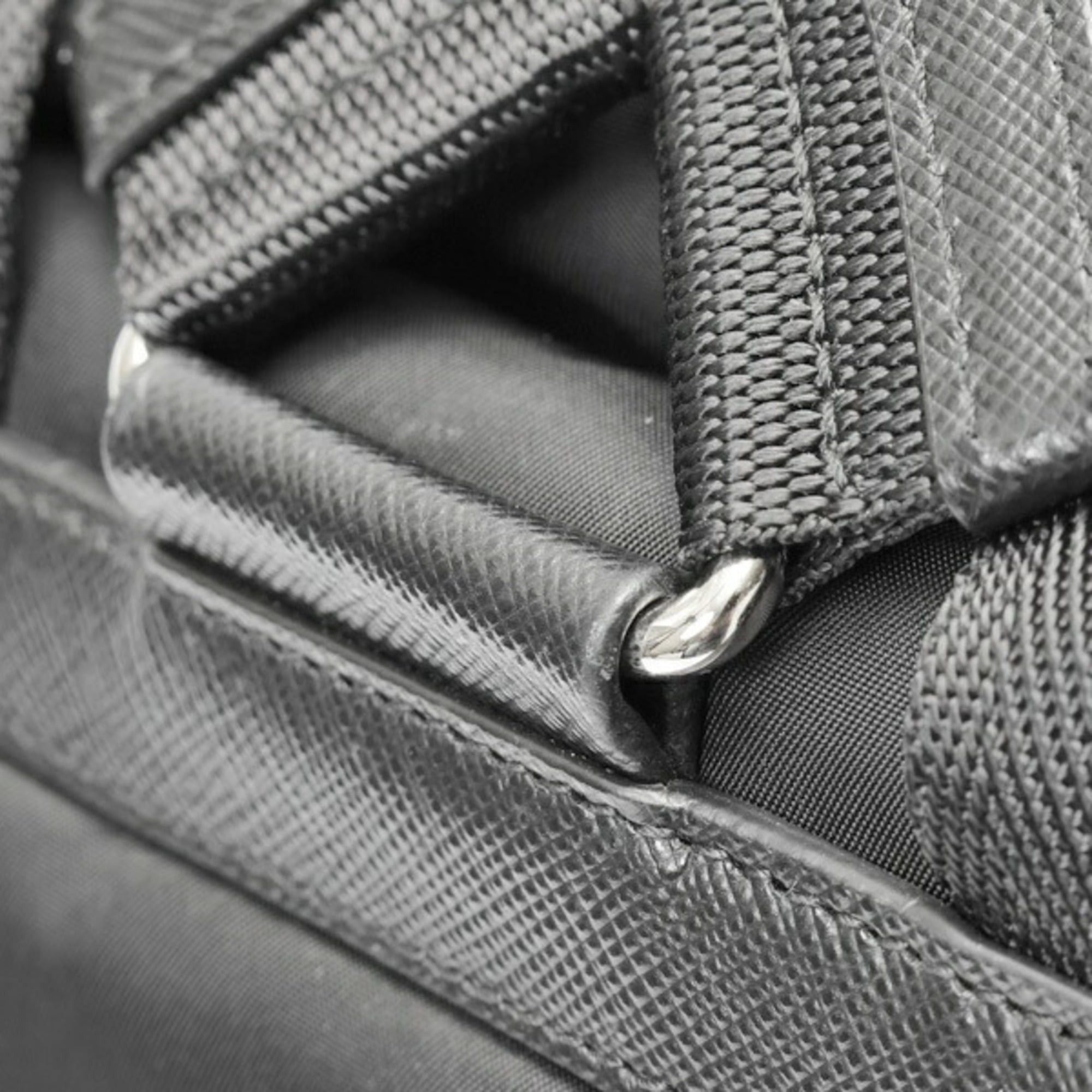 Prada Prada Nylon Backpack Rucksack 1BZ039 Black Size ONE SIZE - 6 Thumbnail