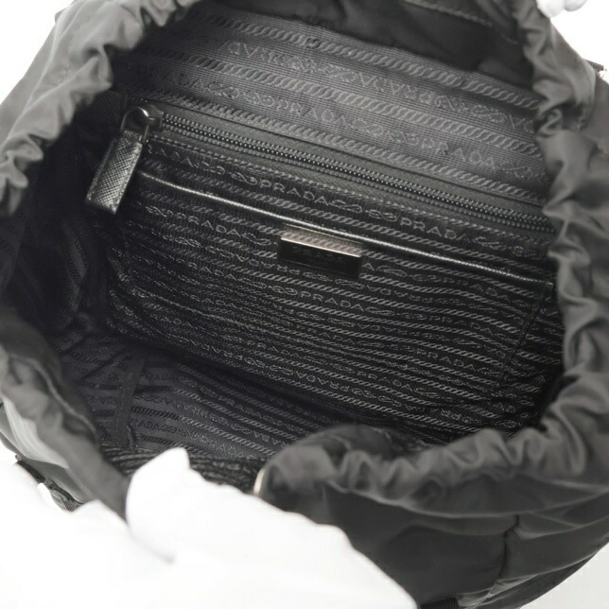 Prada Prada Nylon Backpack Rucksack 1BZ039 Black Size ONE SIZE - 8 Thumbnail