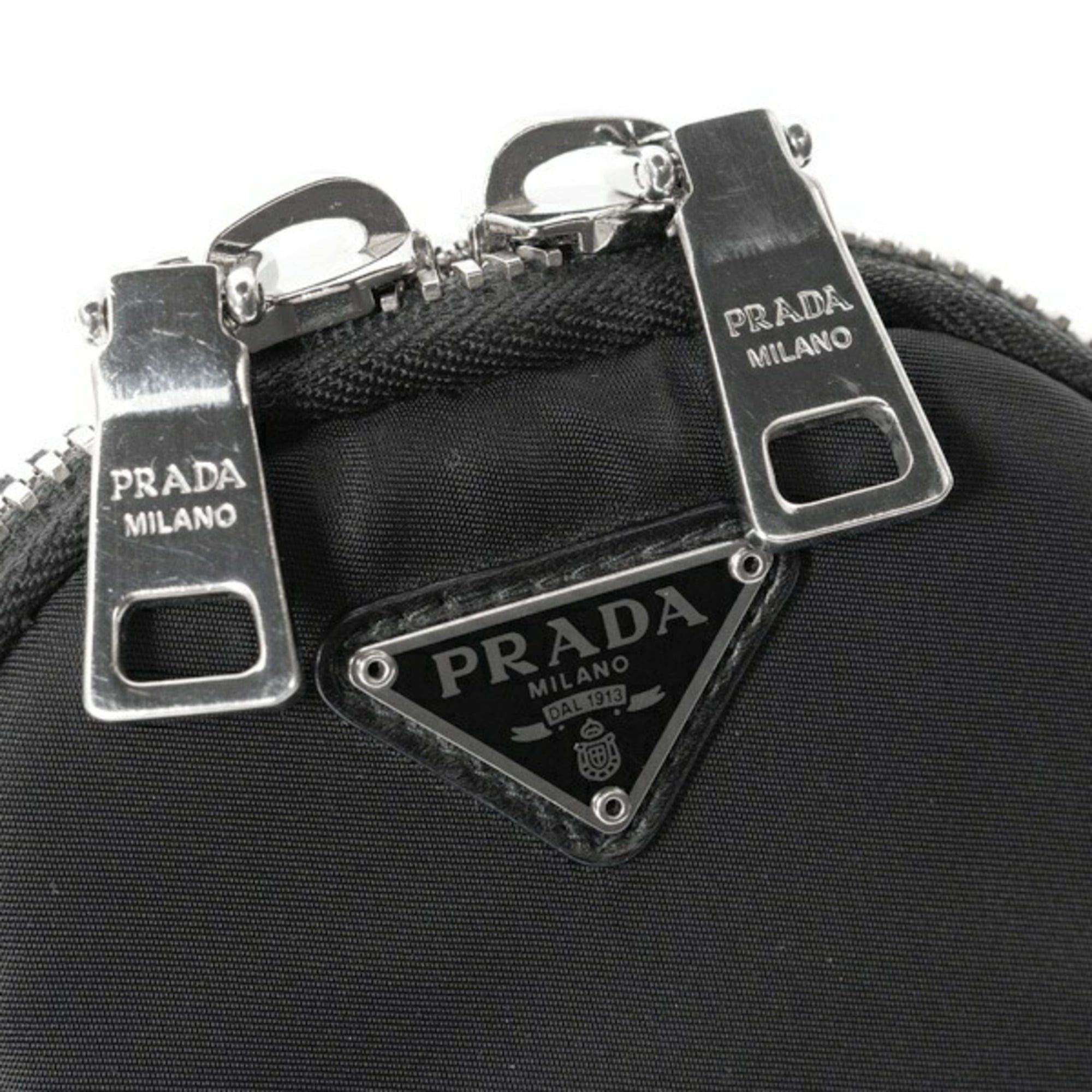 Prada Prada phone holder shoulder pouch 1DH030, nylon, black Size ONE SIZE - 5 Thumbnail