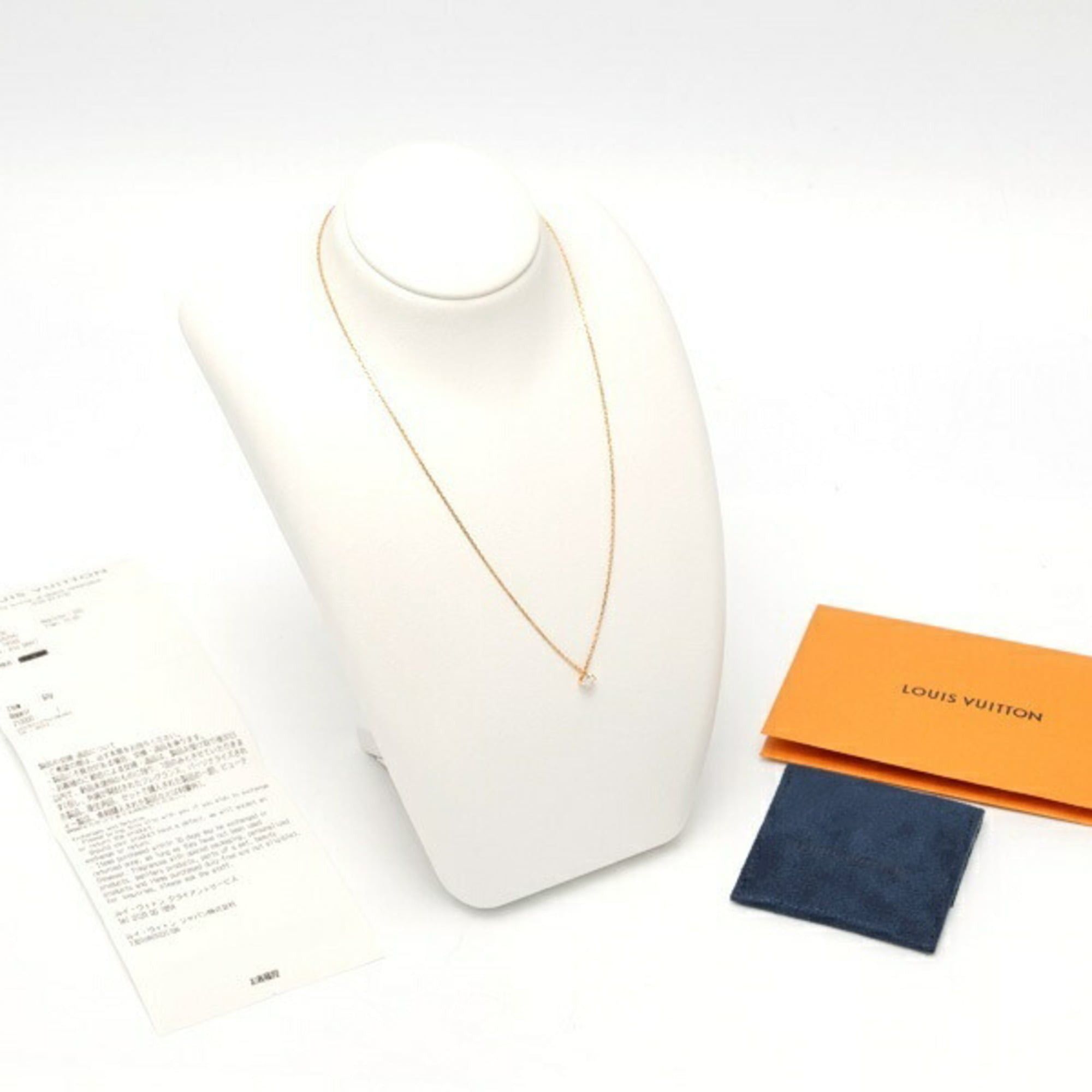 Louis Vuitton Louis Vuitton LV Diamond Star Pendant Necklace Q03842, 18K Pink Gold, Diamond, 42.5 cm Size ONE SIZE - 9 Thumbnail