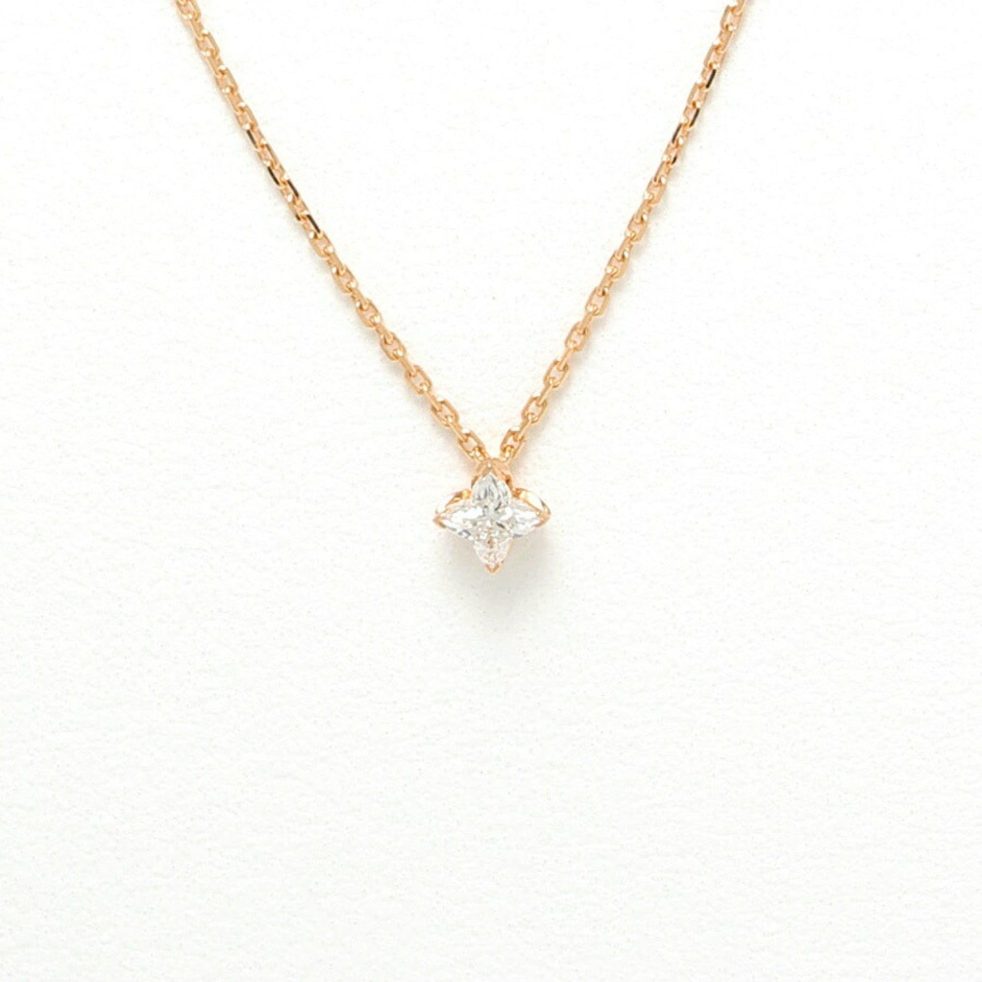 Louis Vuitton Louis Vuitton LV Diamond Star Pendant Necklace Q03842, 18K Pink Gold, Diamond, 42.5 cm Size ONE SIZE - 3 Thumbnail