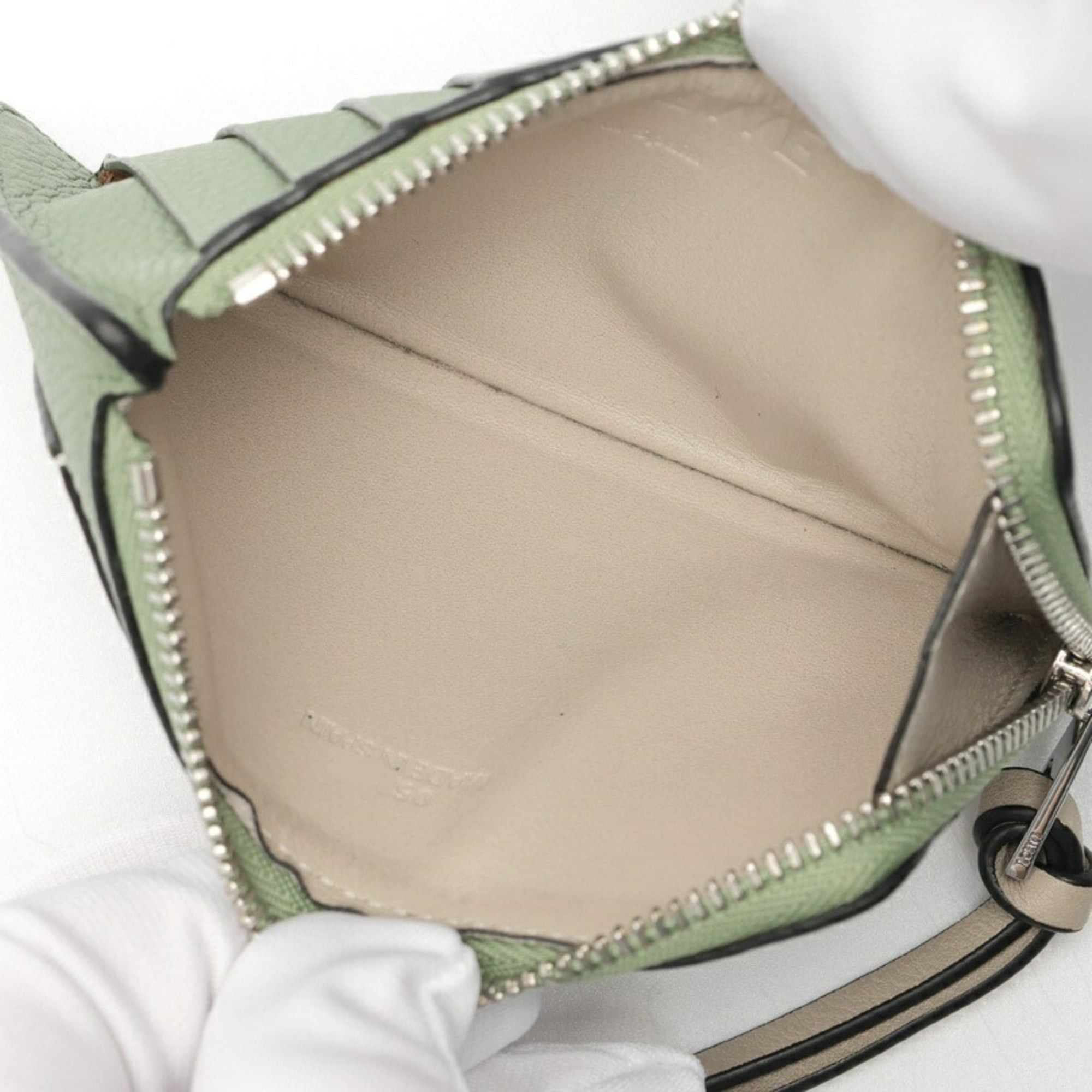 Loewe Loewe coin card holder/card case C660Z40X04, soft grain calf leather, rosemary tan. Size ONE SIZE - 5 Thumbnail