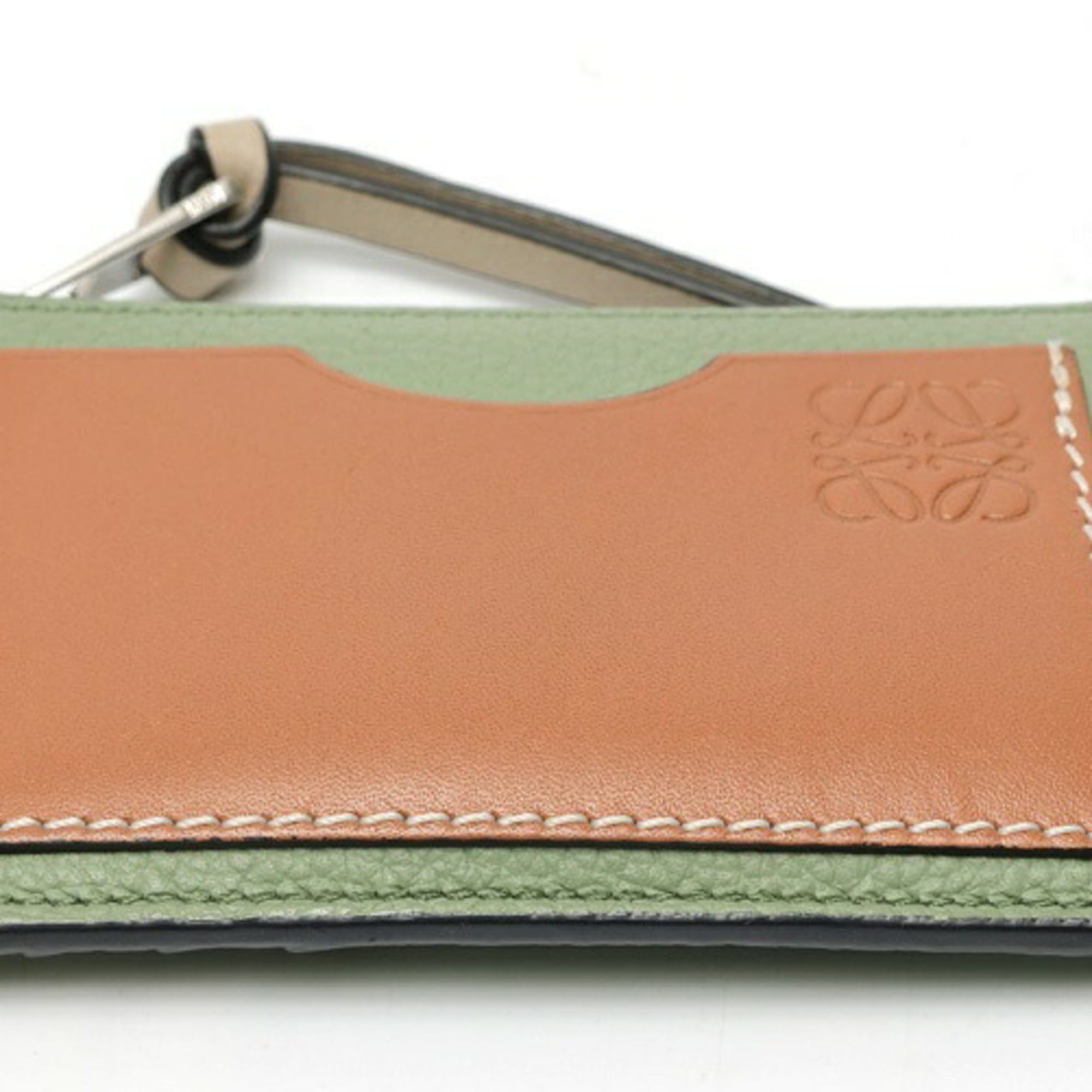 Loewe Loewe coin card holder/card case C660Z40X04, soft grain calf leather, rosemary tan. Size ONE SIZE - 3 Thumbnail
