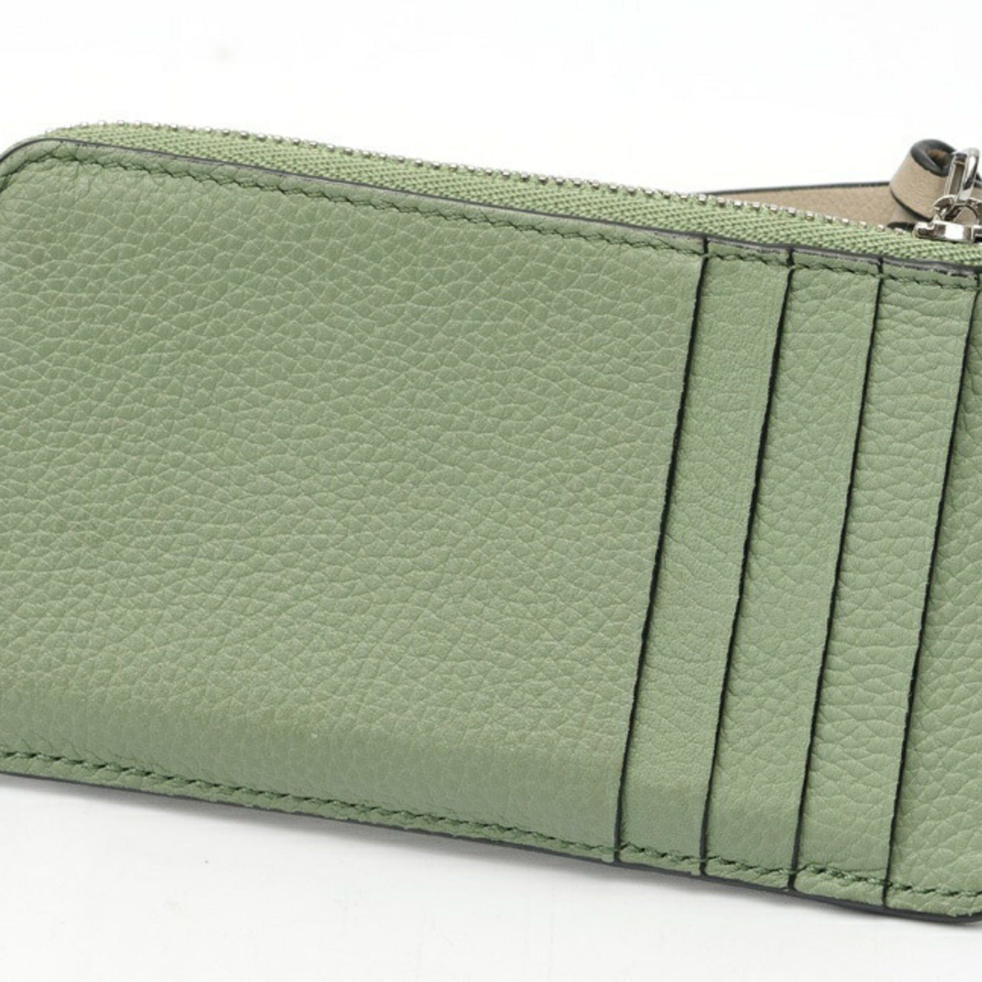 Loewe Loewe coin card holder/card case C660Z40X04, soft grain calf leather, rosemary tan. Size ONE SIZE - 2 Thumbnail