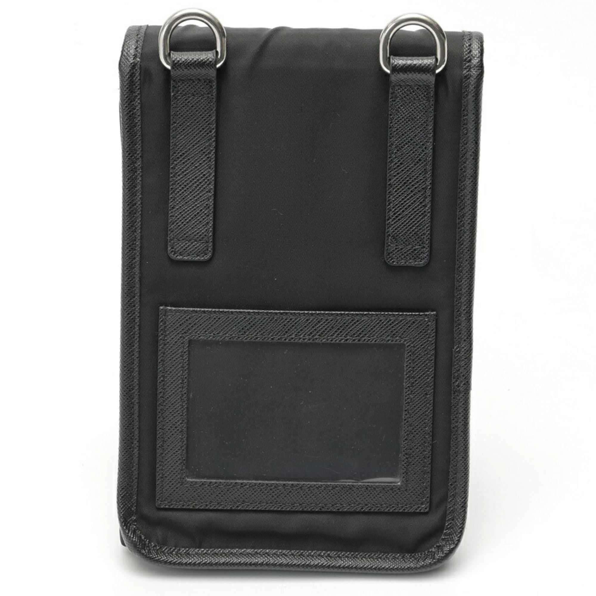 Prada Prada Re-Nylon x Saffiano Leather Smartphone Case Shoulder Pouch 2ZH109 Nylon Black Size ONE SIZE - 3 Thumbnail