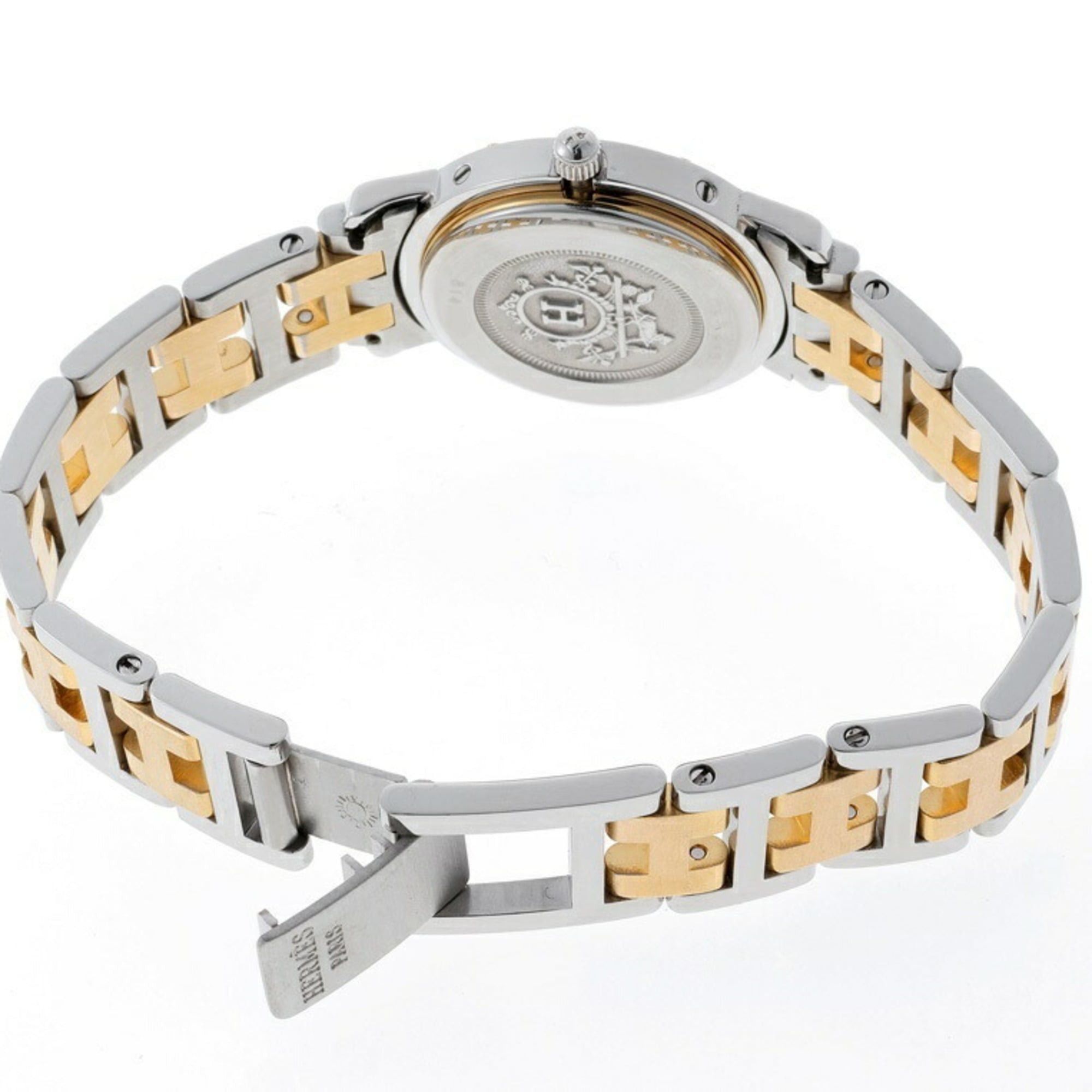 Hermes Hermes Clipper CL3.240.130.3-22 Beige Quartz Watch Size ONE SIZE - 7 Thumbnail