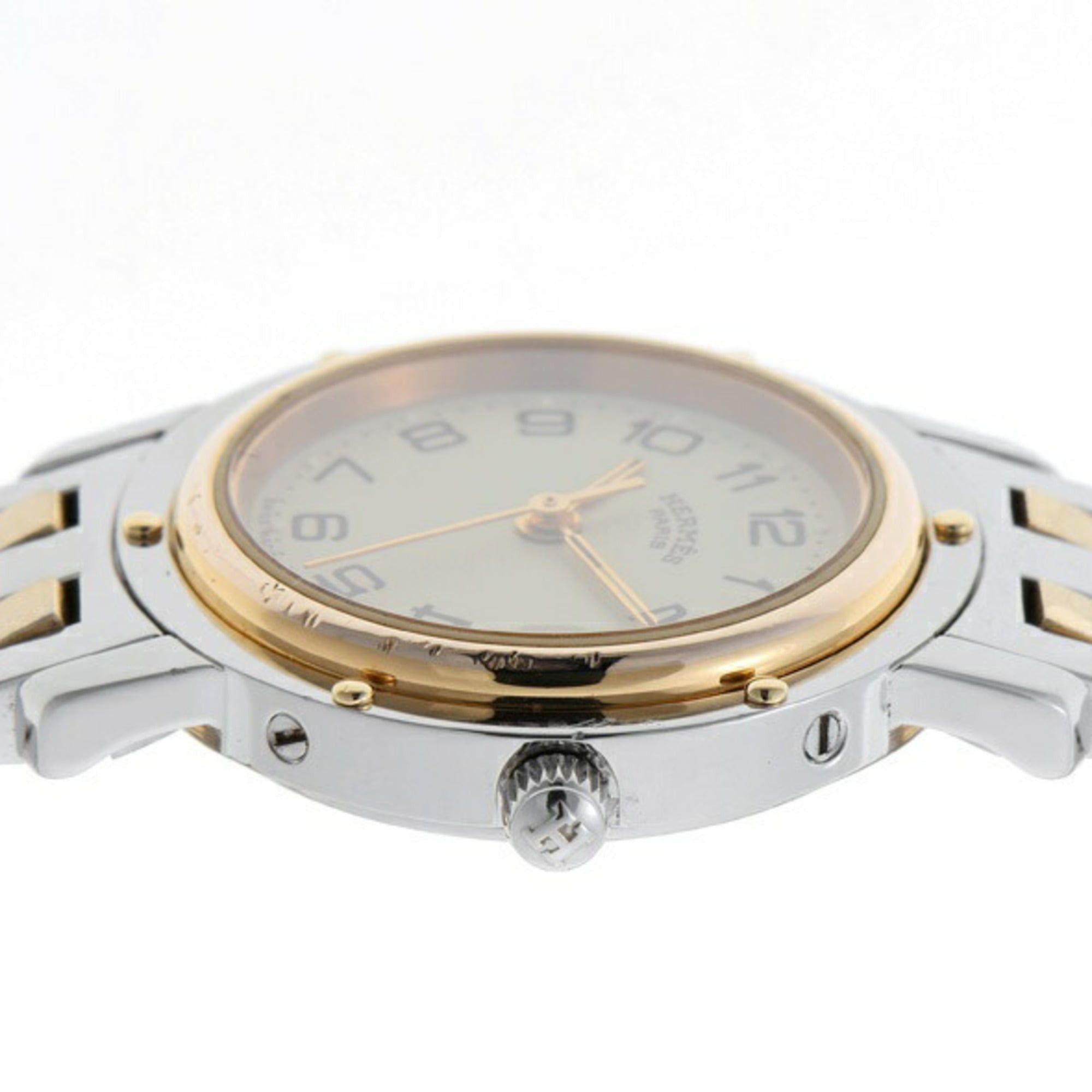 Hermes Hermes Clipper CL3.240.130.3-22 Beige Quartz Watch Size ONE SIZE - 5 Thumbnail