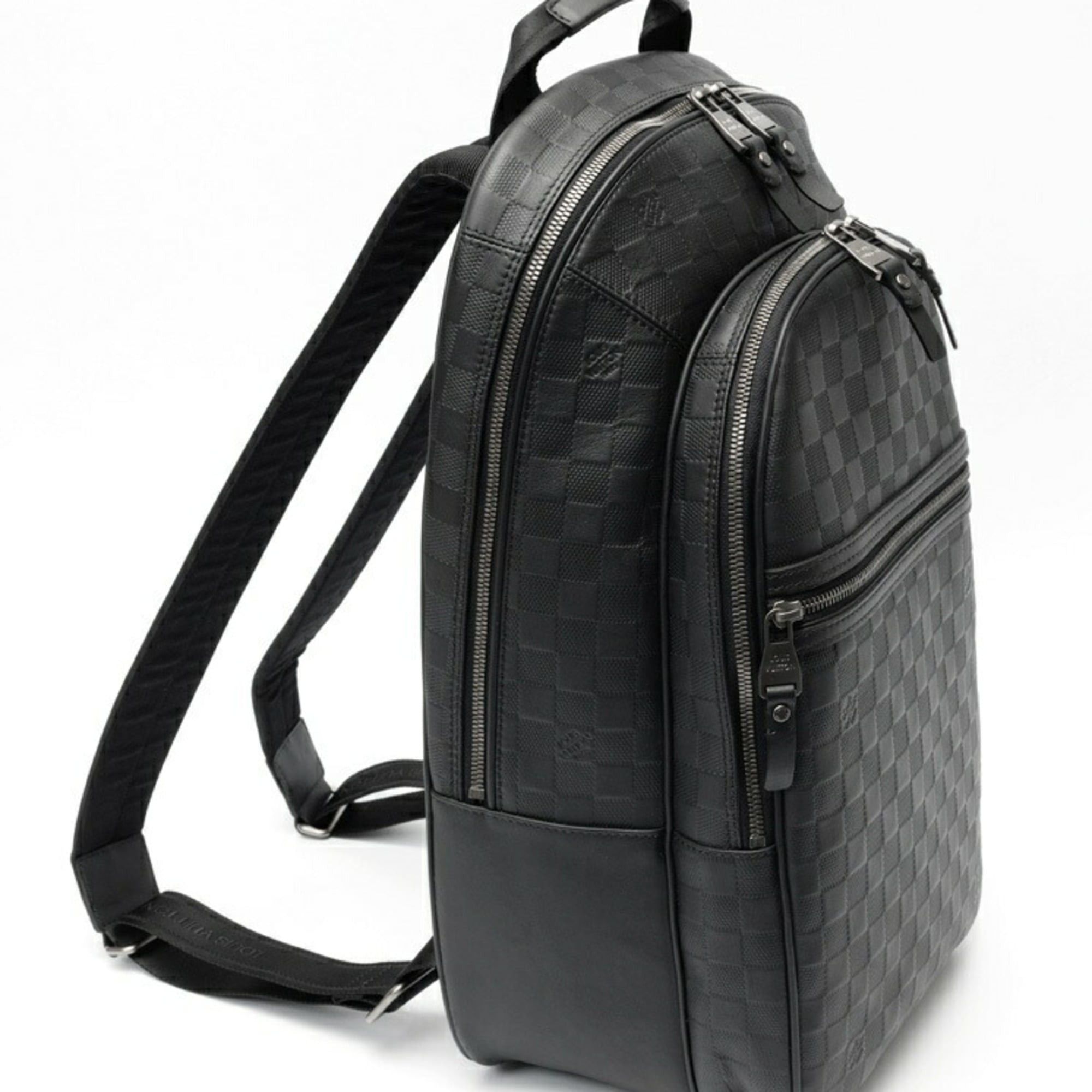 Louis Vuitton Louis Vuitton Michael Backpack N41330, Damier Infini Leather, Black Size ONE SIZE - 2 Thumbnail