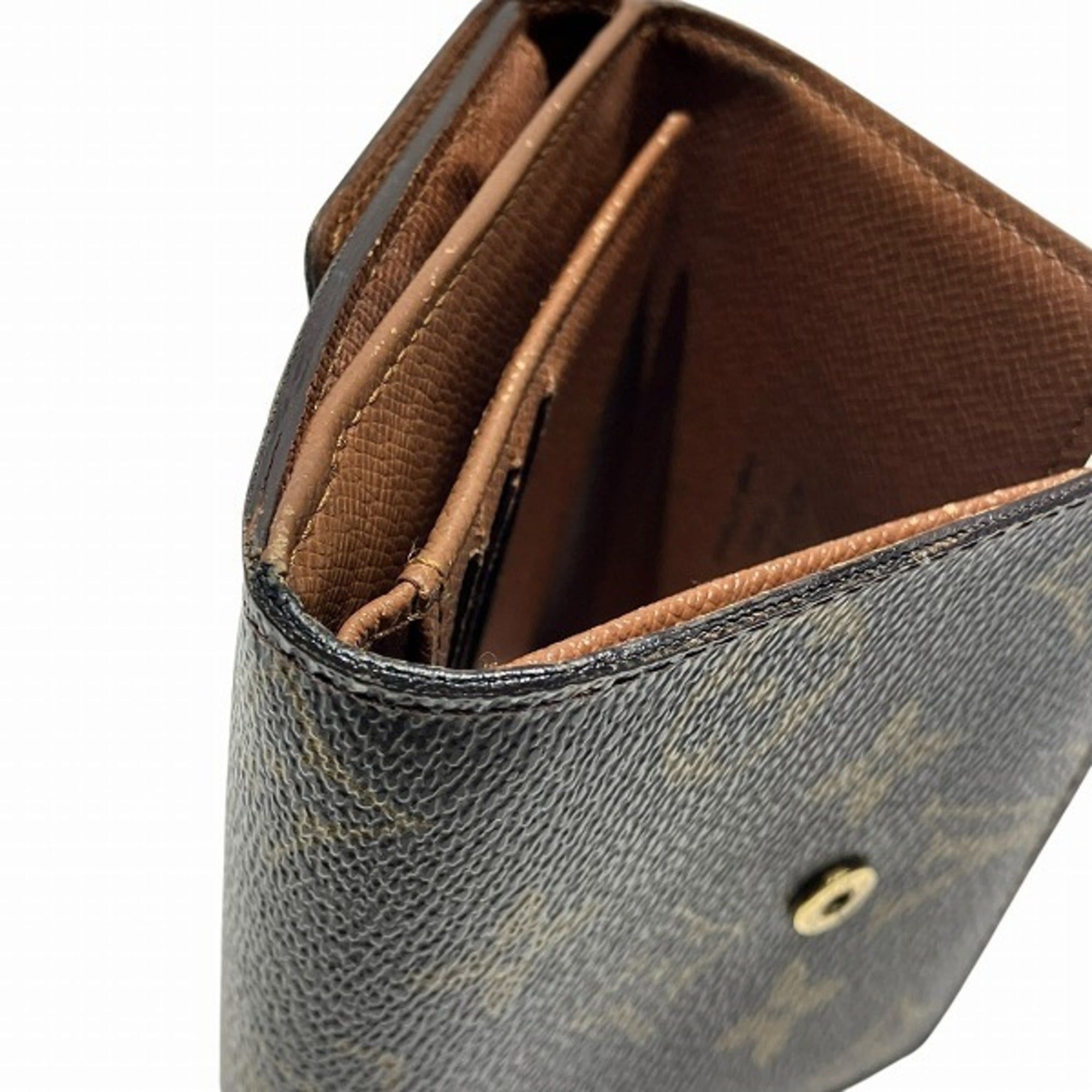 Louis Vuitton Louis Vuitton Monogram Portemonnaie Billet Carte Credit M61652 Tri-fold Wallet for Men and Women Size ONE SIZE - 8 Thumbnail