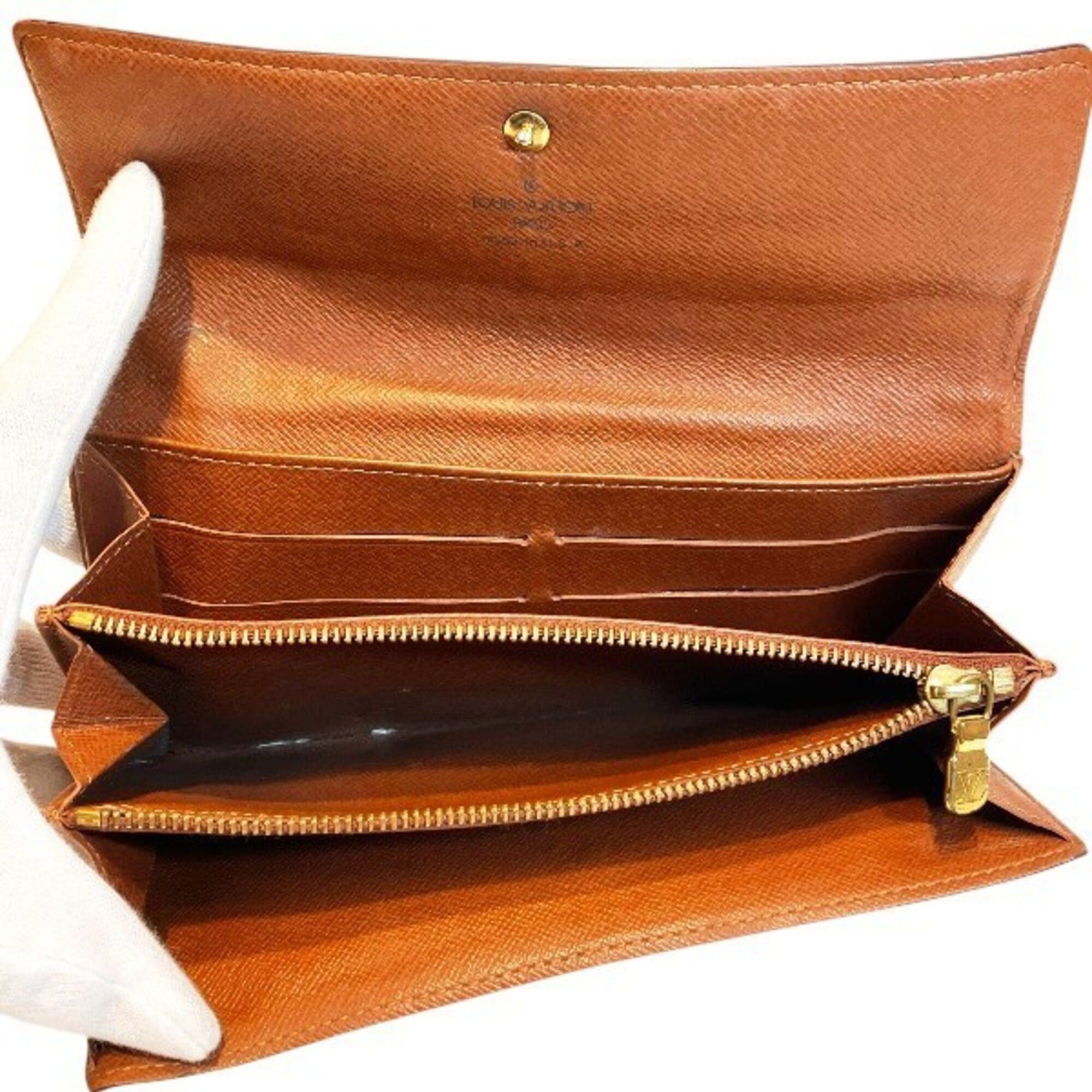 Louis Vuitton Louis Vuitton Monogram Portefeuille Sarah Pochette Portemonnaie Credit M61726 Long Wallet for Men and Women Size ONE SIZE - 3 Thumbnail