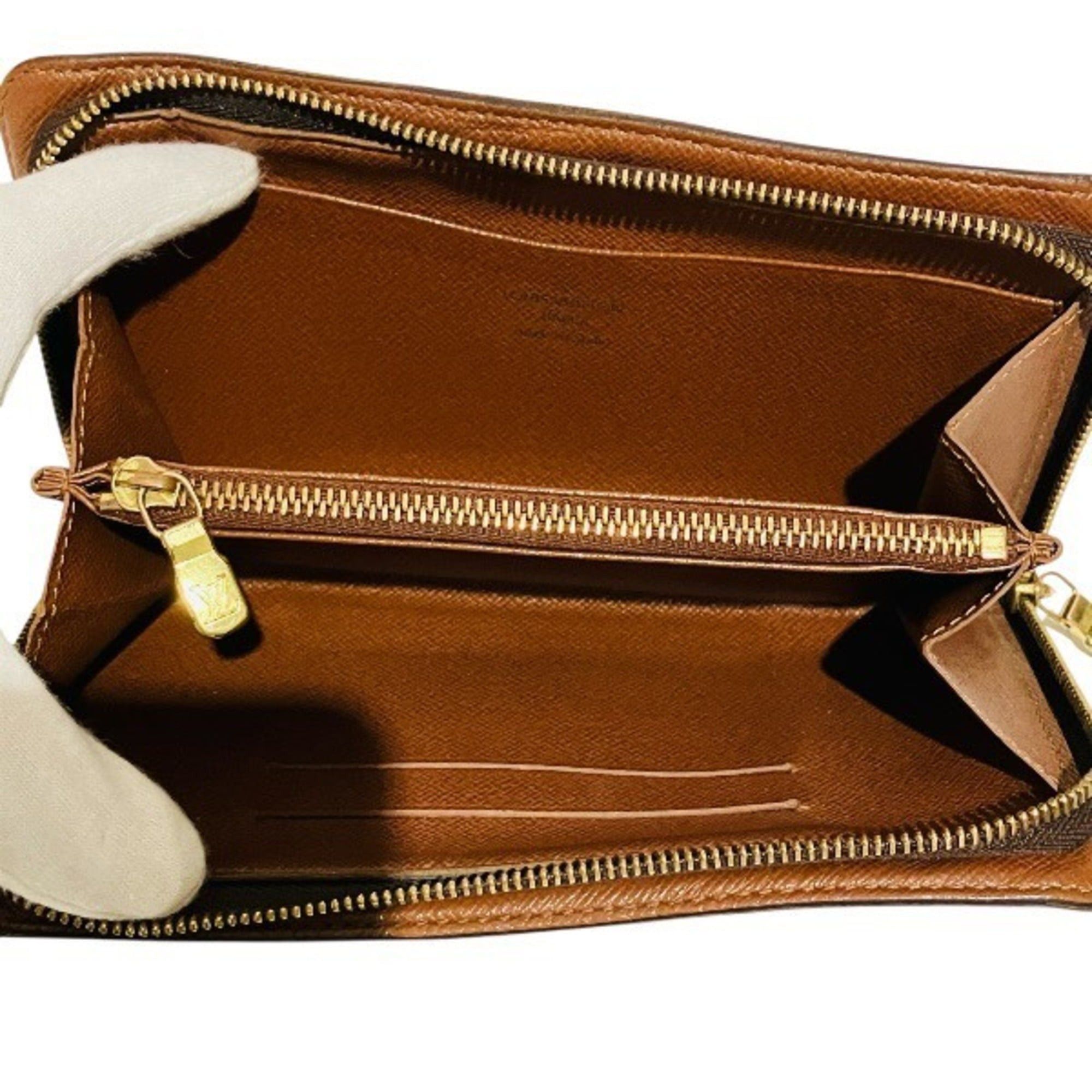 Louis Vuitton Louis Vuitton Monogram Portemonnaie Zip Wallet M61727 (Men's/Women's) Size ONE SIZE - 3 Thumbnail