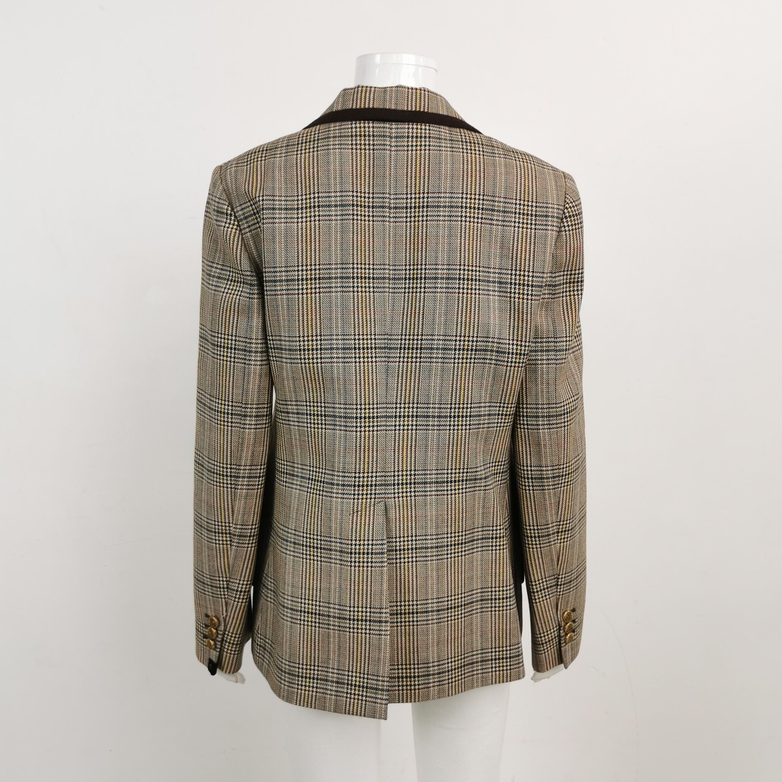 Louis Vuitton Louis Vuitton Plaid Wool Blazer Size 42 Size M / US 6-8 / IT 42-44 - 2 Thumbnail