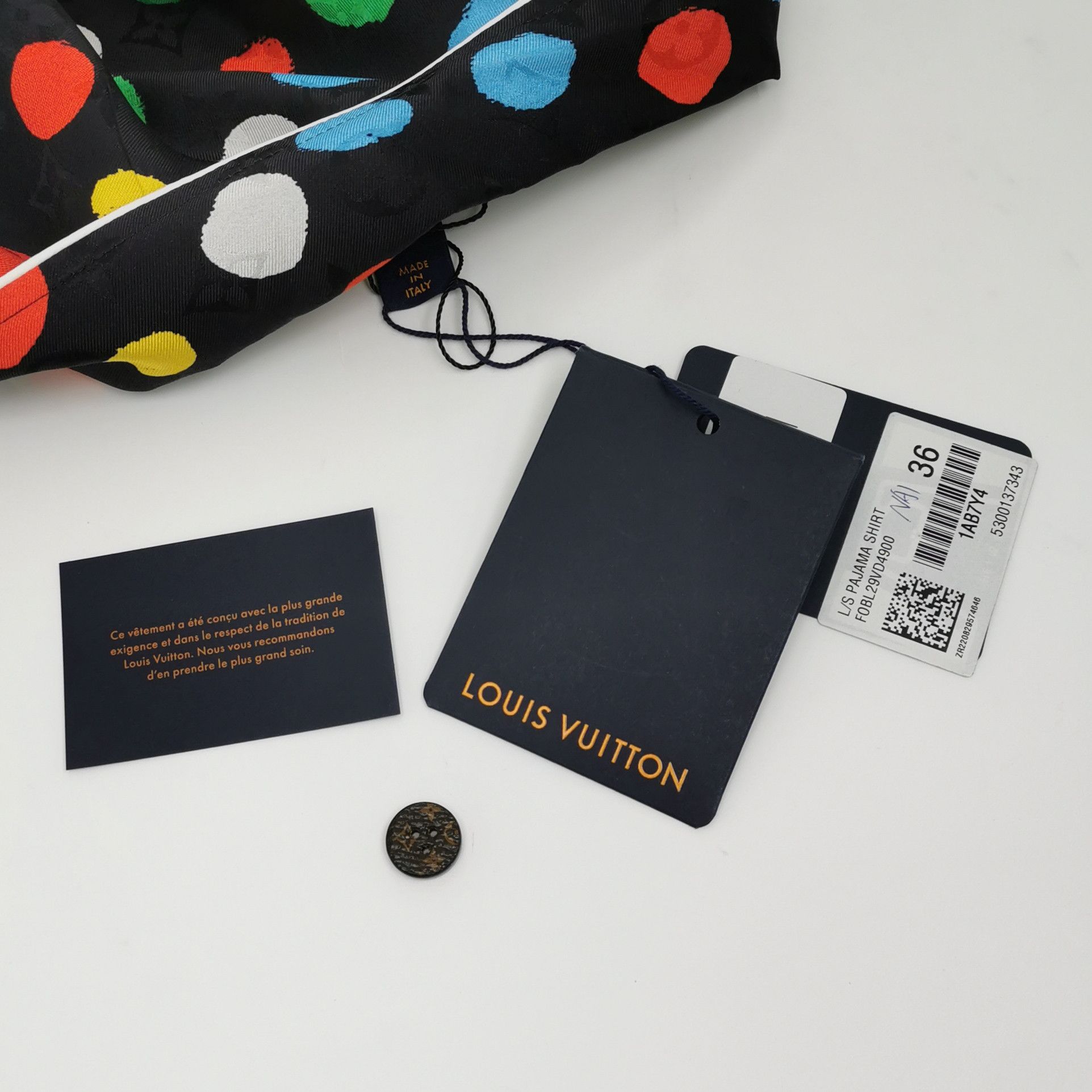 Louis Vuitton Louis Vuitton x Yayoi Kusama Painted Dots Pajama Shirt FR 36 Size XS / US 0-2 / IT 36-38 - 4 Thumbnail