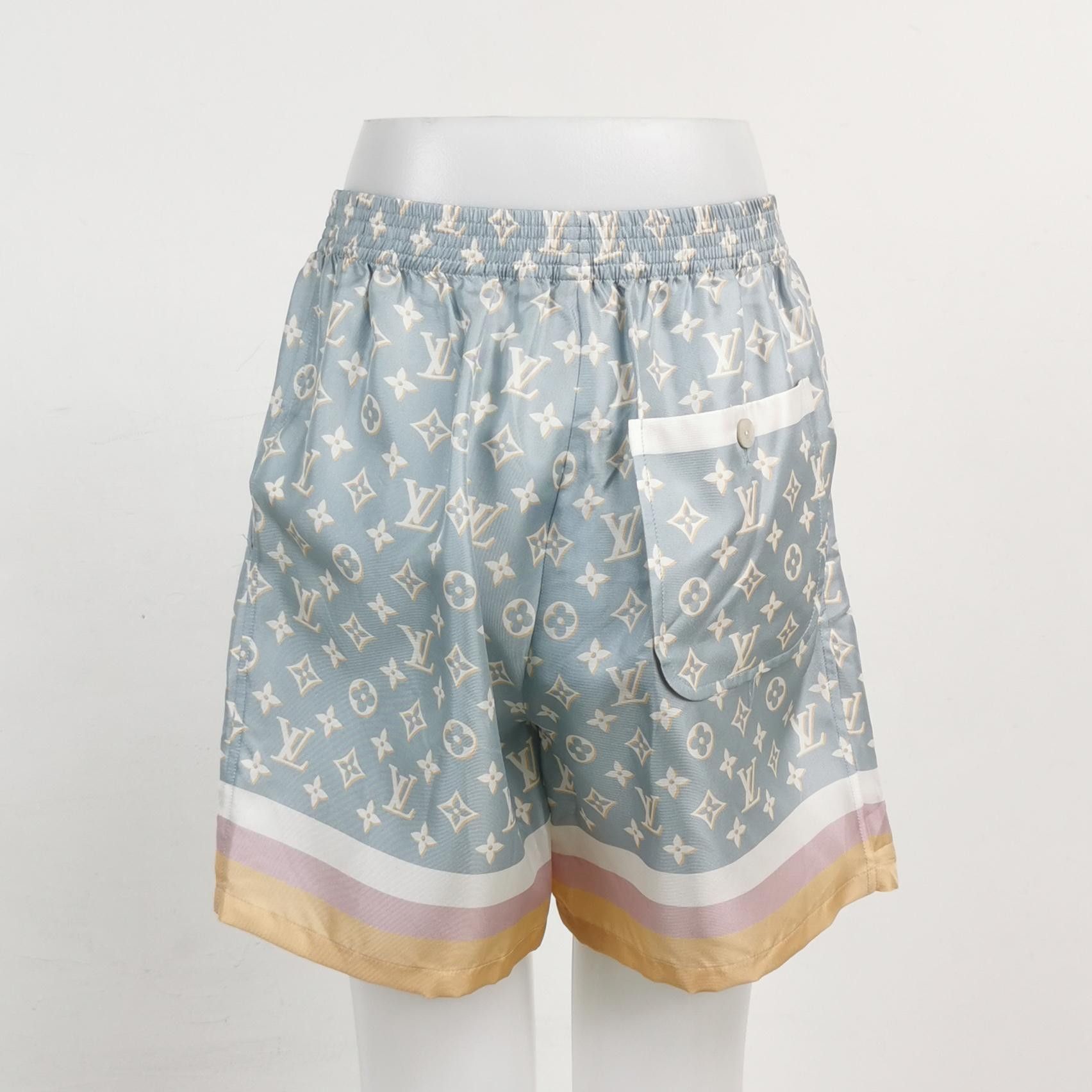 Louis Vuitton Louis Vuitton Monogram Silk Pajama Shorts Size 34 Size 25" / US 0 / IT 36 - 2 Thumbnail