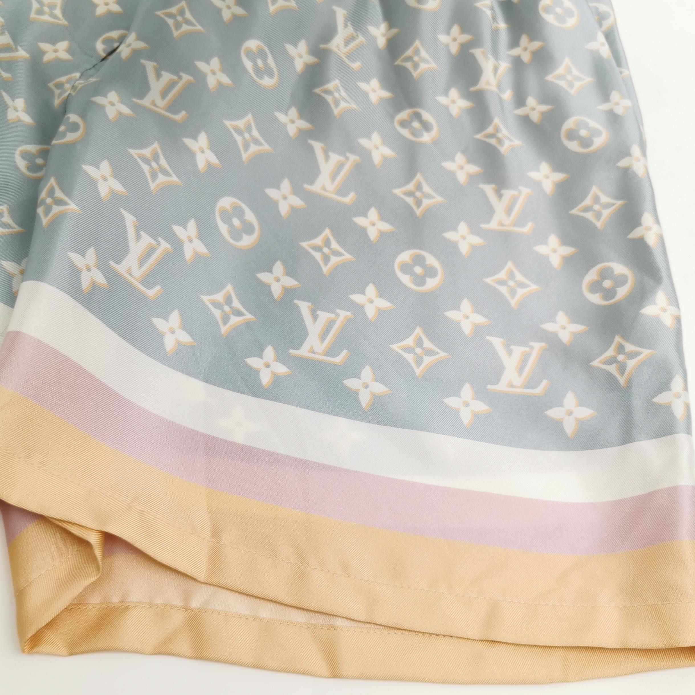 Louis Vuitton Louis Vuitton Monogram Silk Pajama Shorts Size 34 Size 25" / US 0 / IT 36 - 3 Thumbnail